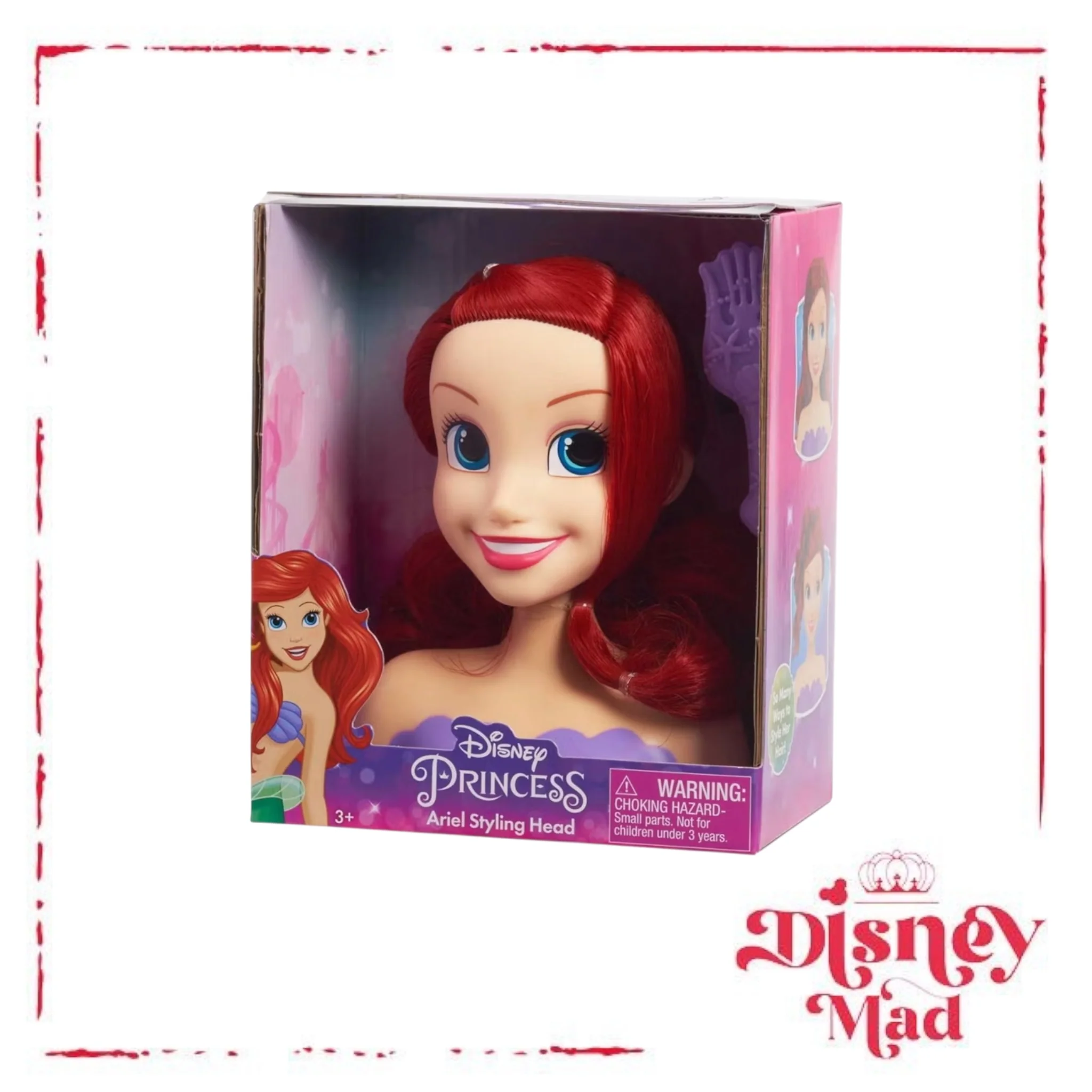 Disney Princess Small Styling Head Ariel - Image 2