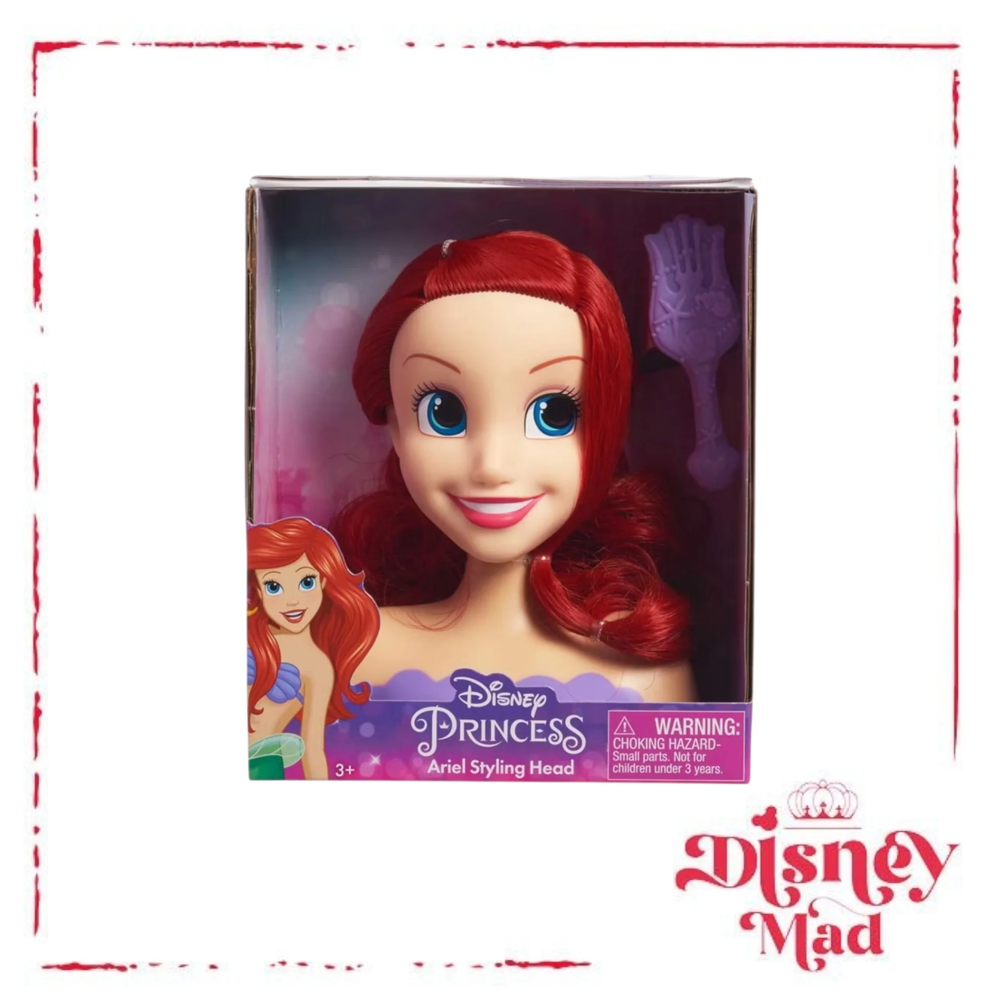 Disney Princess Small Styling Head Ariel - Image 3