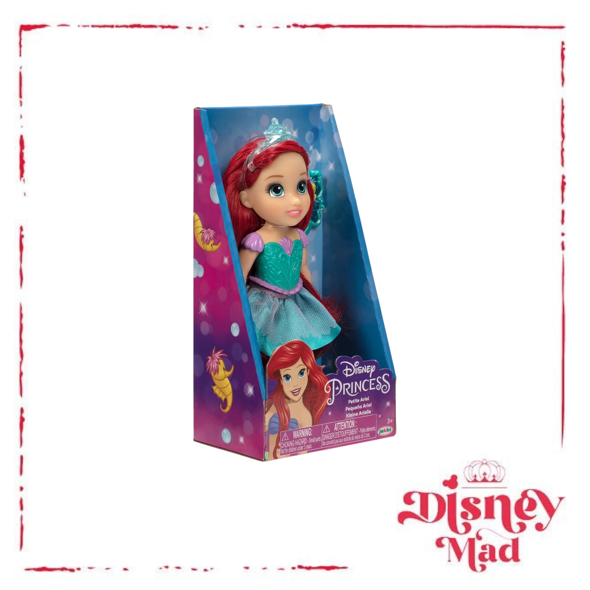 Disney Princess the Little Mermaid Petite Ariel 6 inch Fashion Doll with Beautiful Outfit and Comb - Image 2