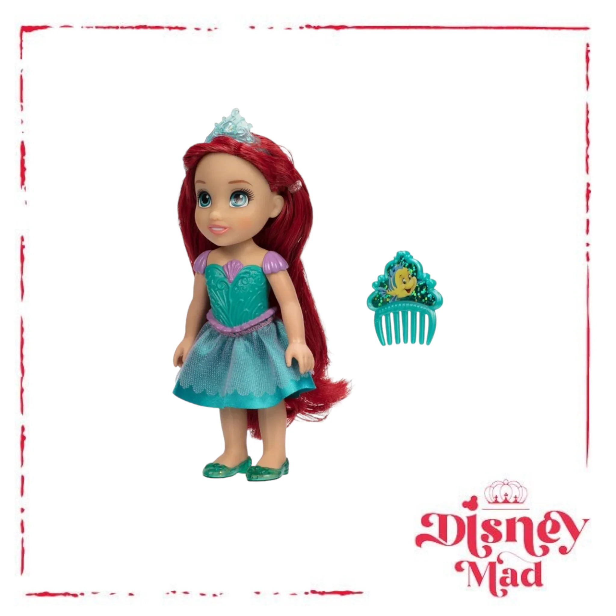 Disney Princess the Little Mermaid Petite Ariel 6 inch Fashion Doll with Beautiful Outfit and Comb - Image 5
