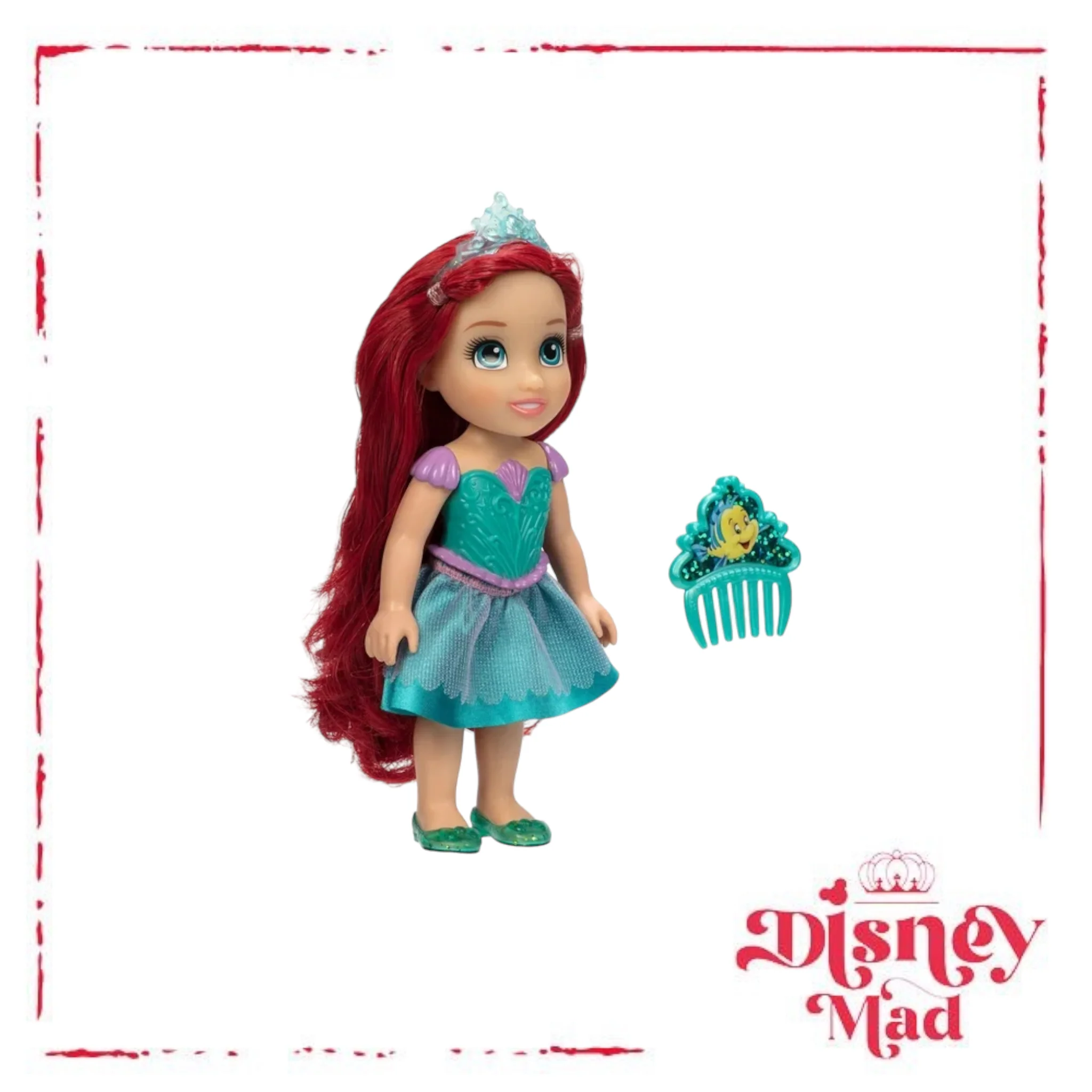 Disney Princess the Little Mermaid Petite Ariel 6 inch Fashion Doll with Beautiful Outfit and Comb - Image 6