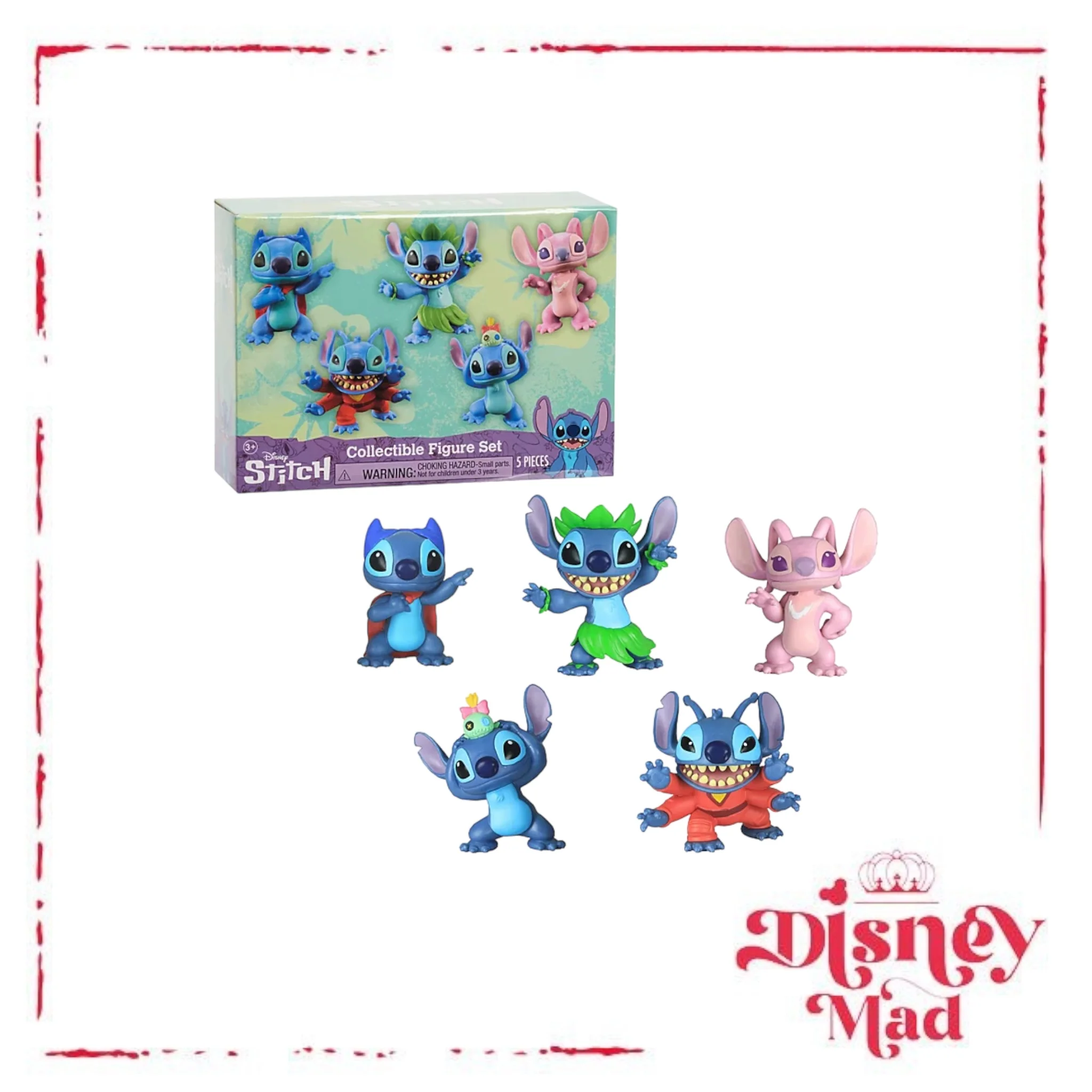 Disney’s Lilo & Stitch Collectible Stitch 5 Figure Set - Image 2