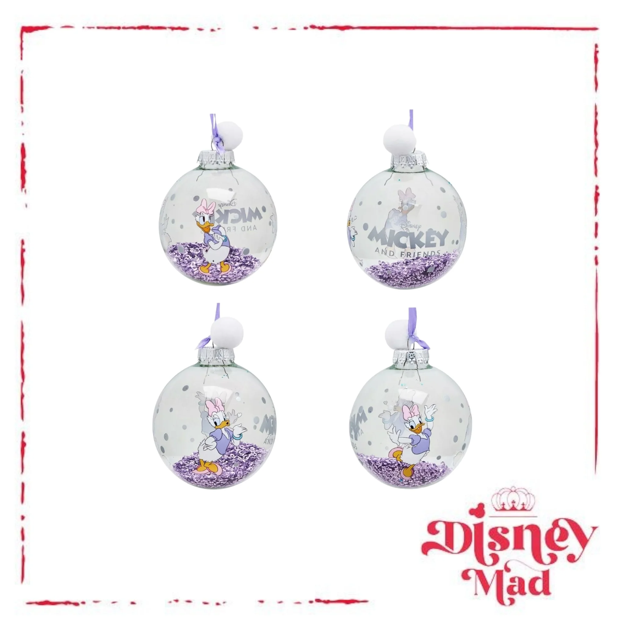 Disney Set of 7 Baubles With Gift Box - Mickey And Friends - Image 10