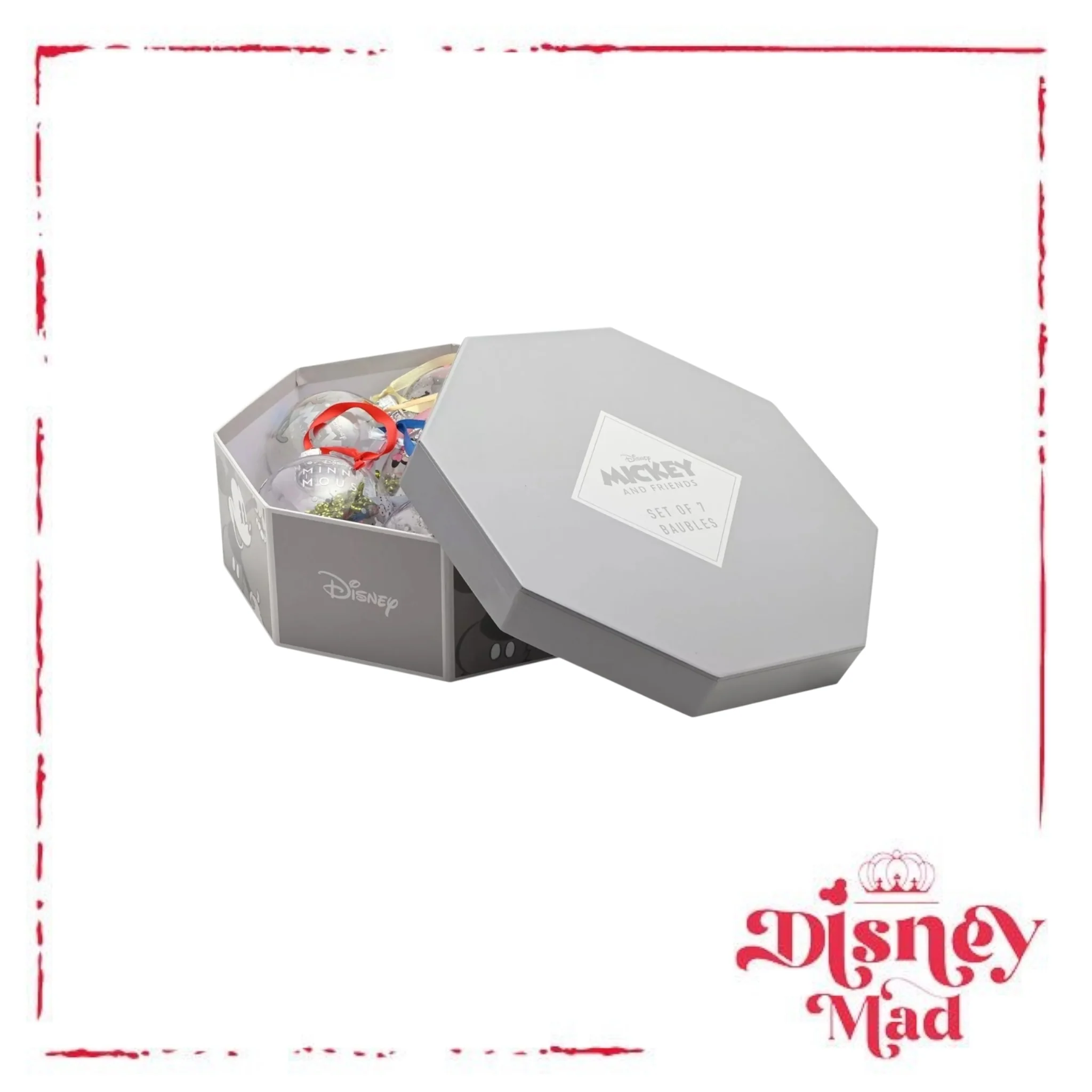 Disney Set of 7 Baubles With Gift Box - Mickey And Friends - Image 3