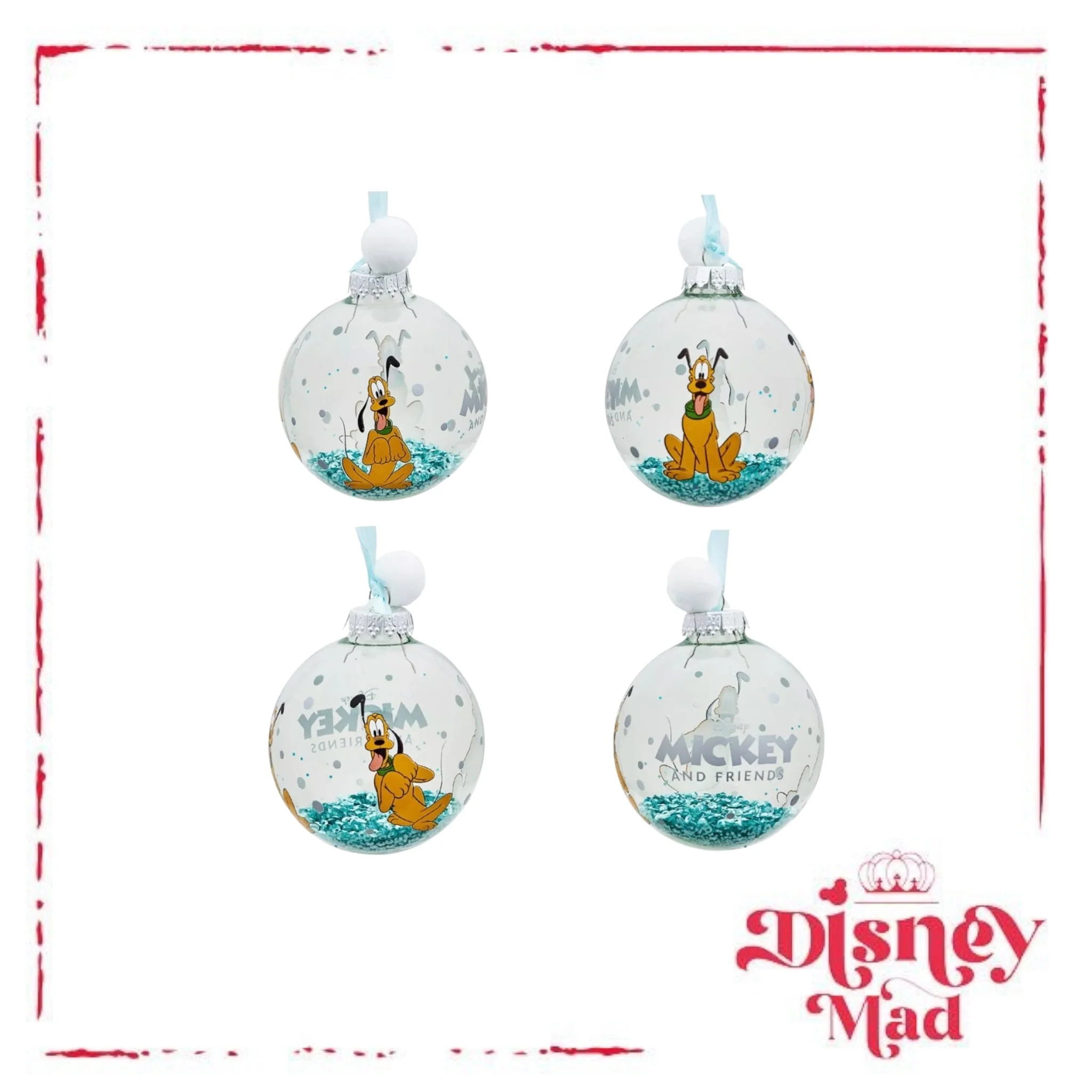 Disney Set of 7 Baubles With Gift Box - Mickey And Friends - Image 6