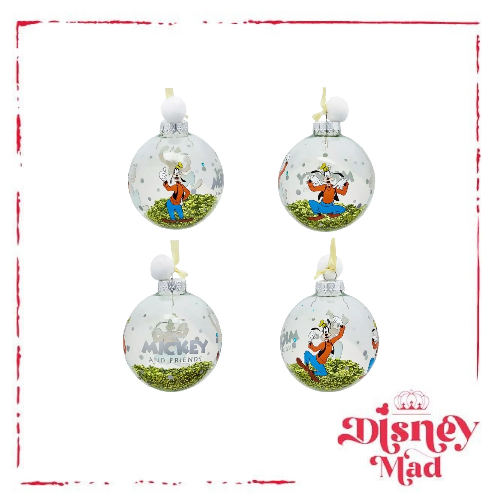 Disney Set of 7 Baubles With Gift Box - Mickey And Friends - Image 7