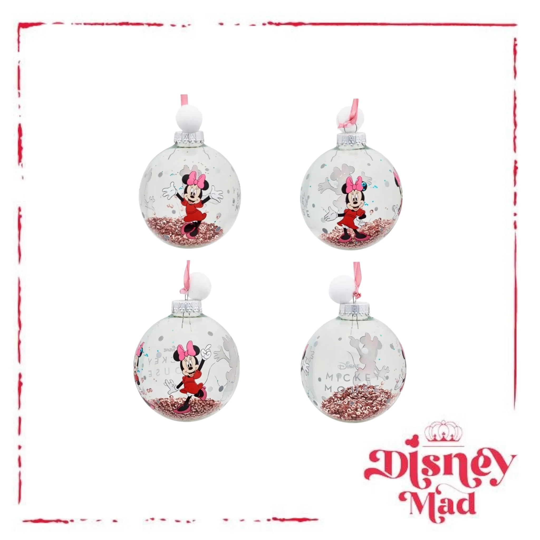 Disney Set of 7 Baubles With Gift Box - Mickey And Friends - Image 8