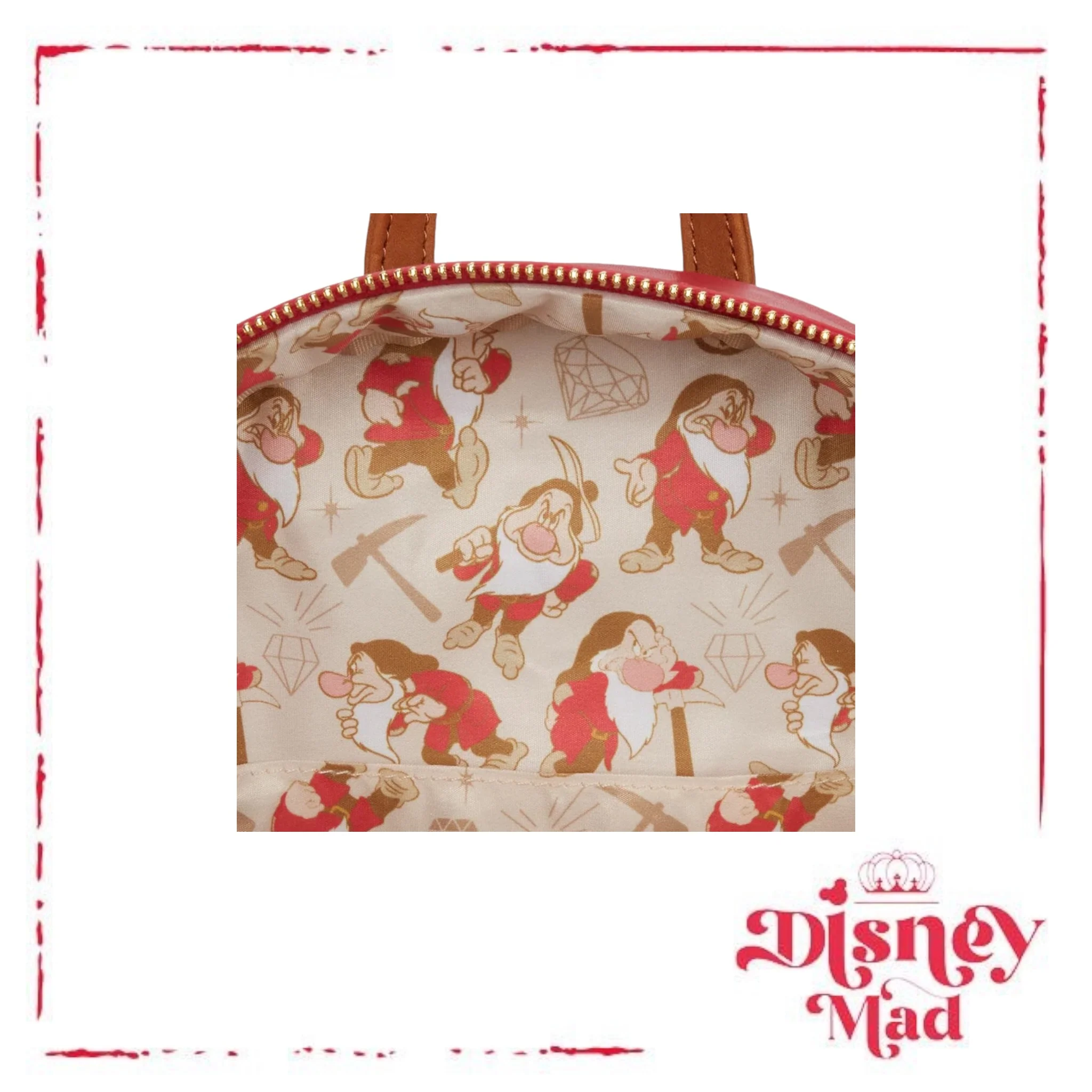 Disney Snow White Grumpy Loungefly Backpack * slight damage* - Image 2