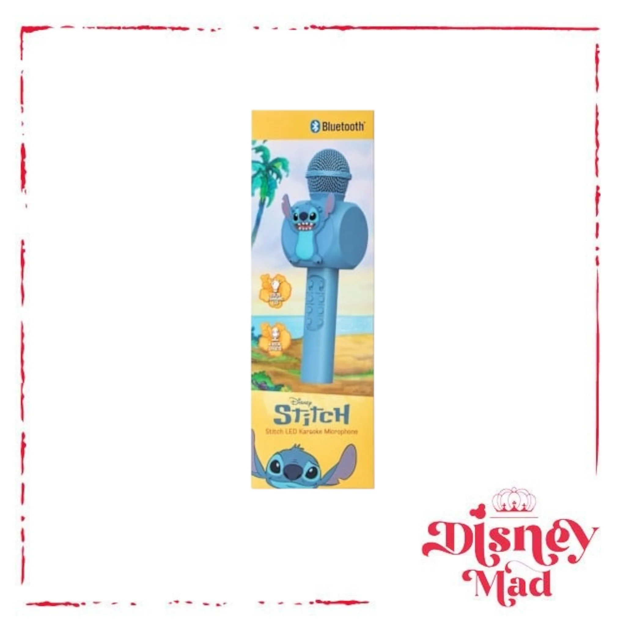 Disney Stitch Bluetooth® LED Karaoke Microphone - Image 4