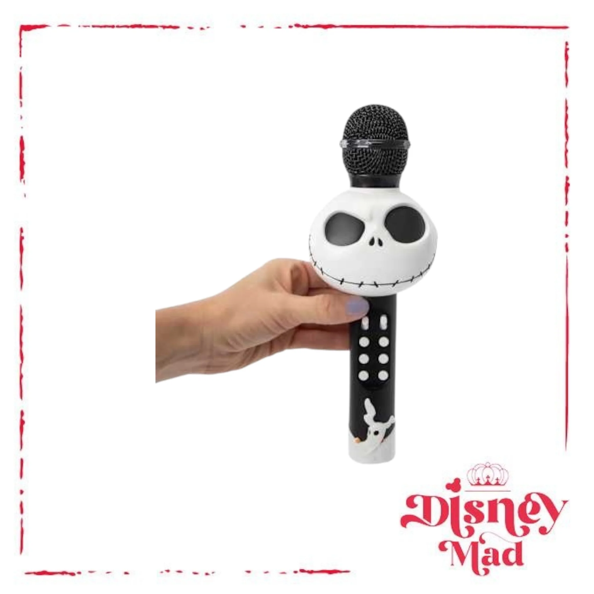 Disney The Nightmare Before Christmas Jack Skellington Bluetooth® LED Karaoke Microphone - Image 4