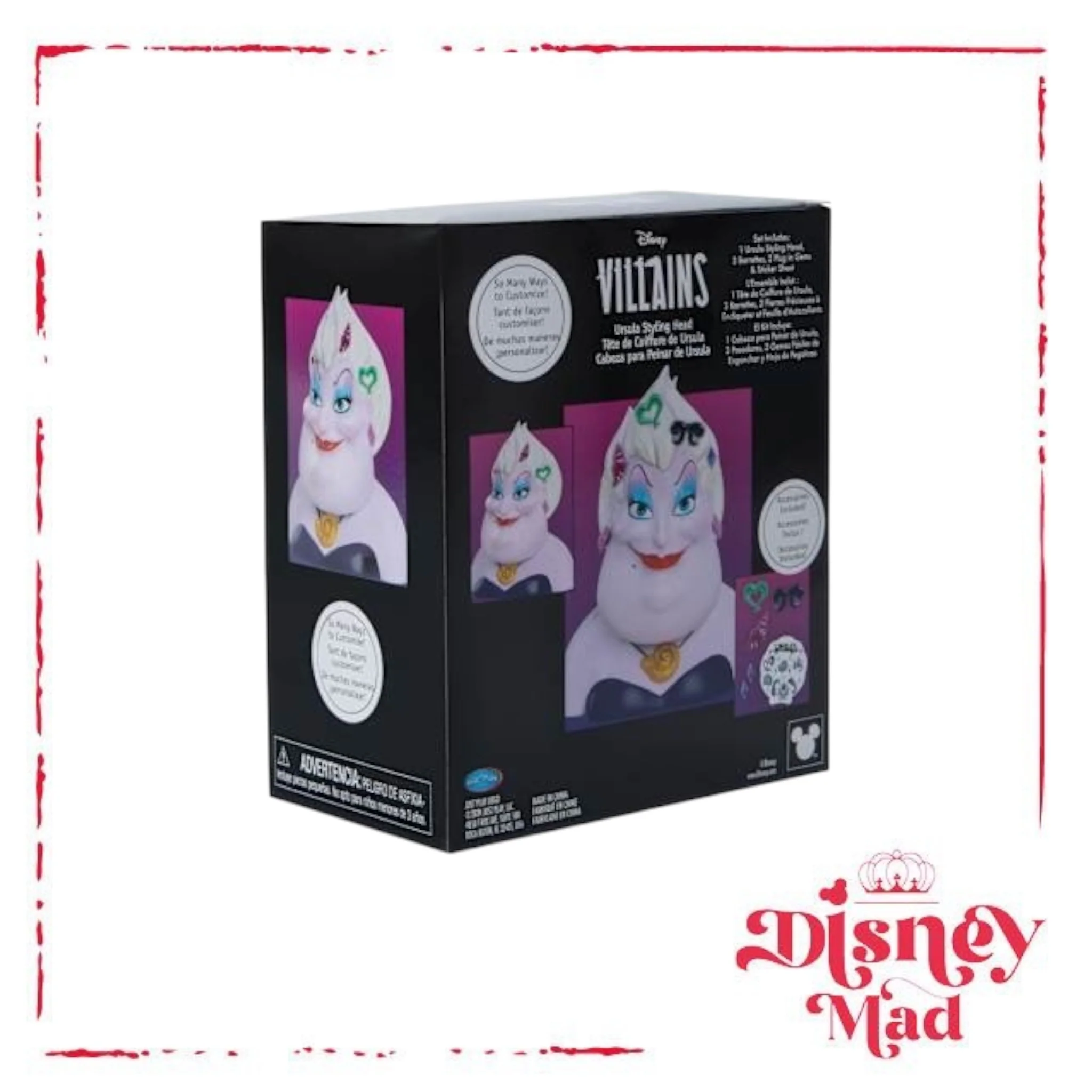 Disney Villains Ursula Styling Head Toy - Image 5