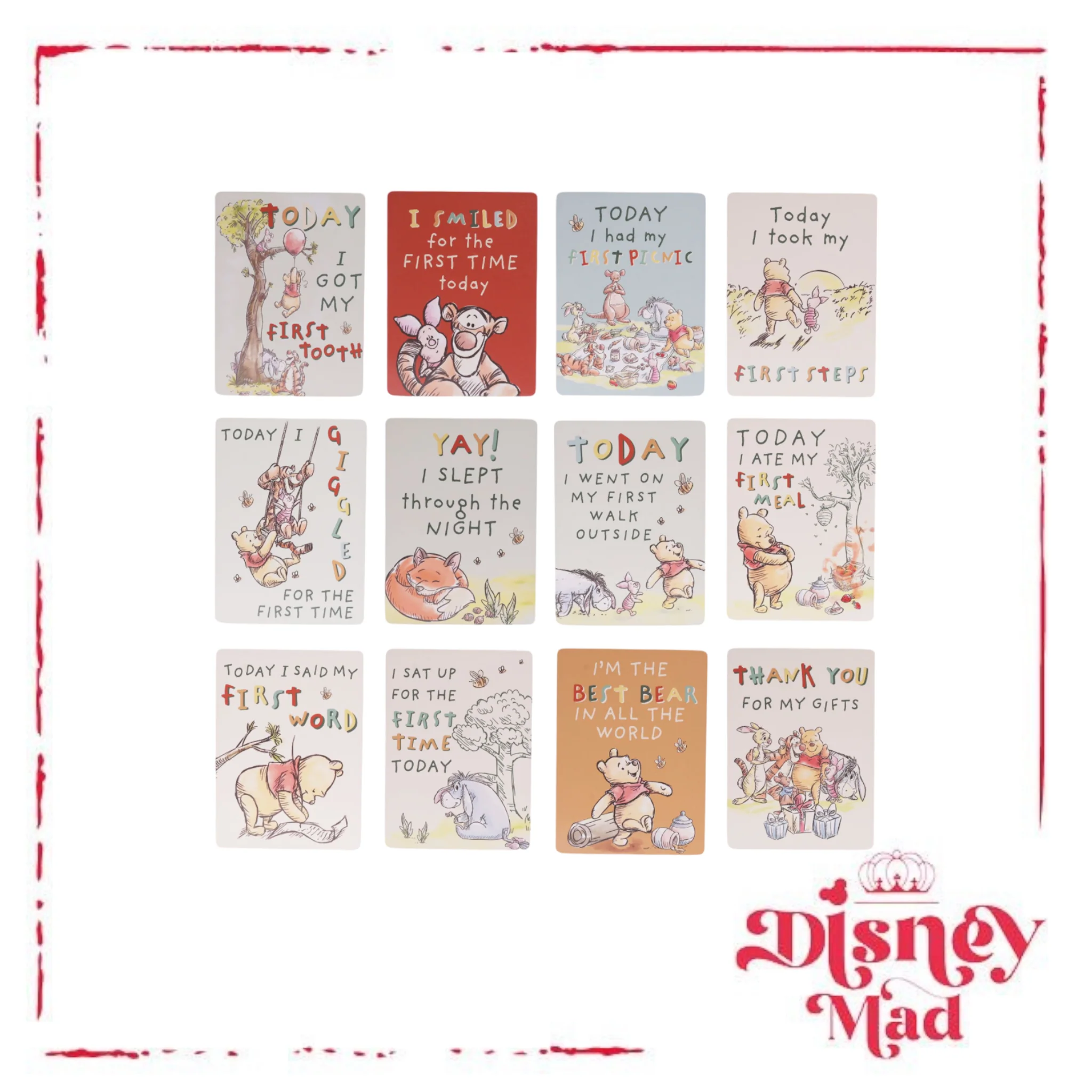 Disney Winnie The Pooh Milestone Cards - Image 4