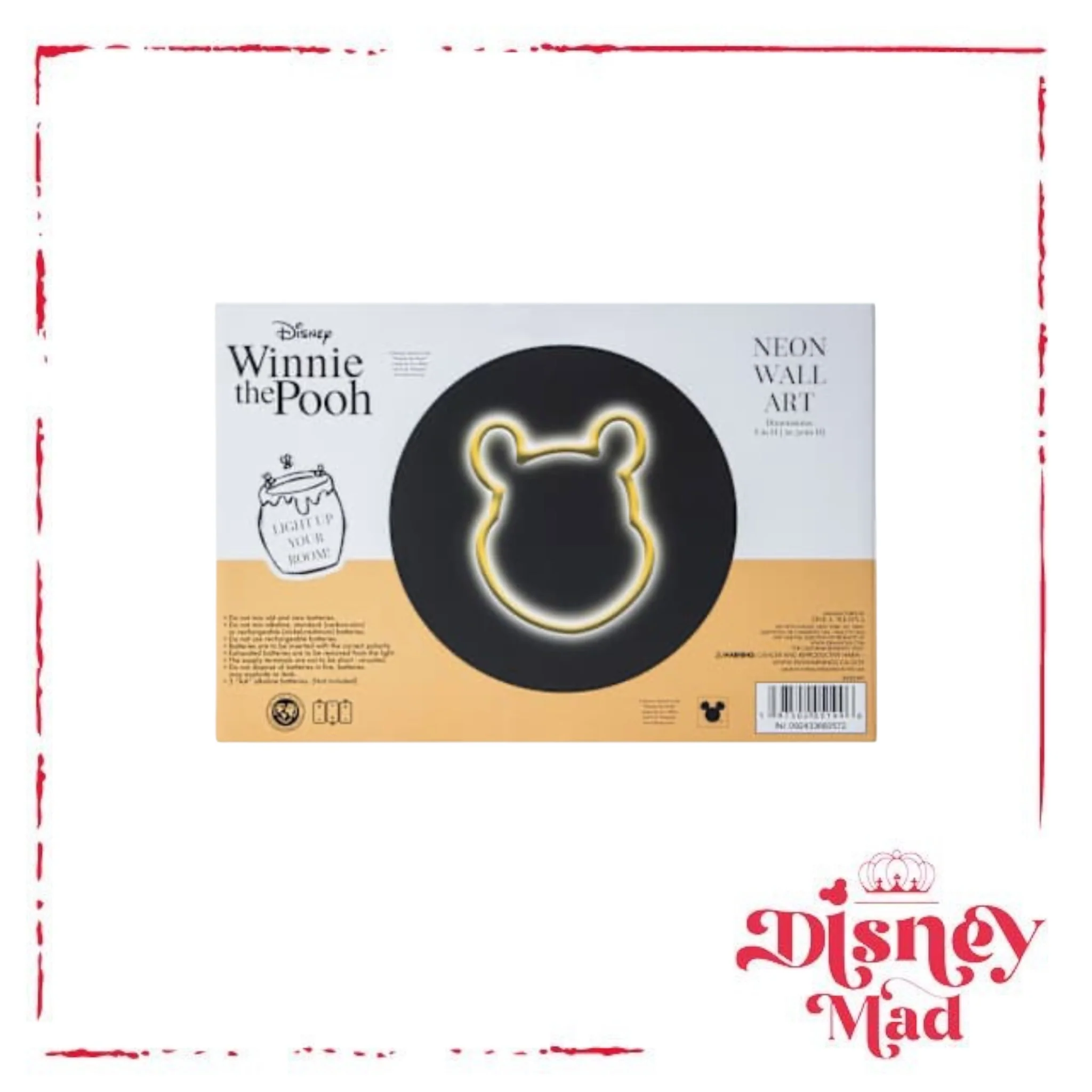 Disney Winnie The Pooh Neon Wall Art - Image 4
