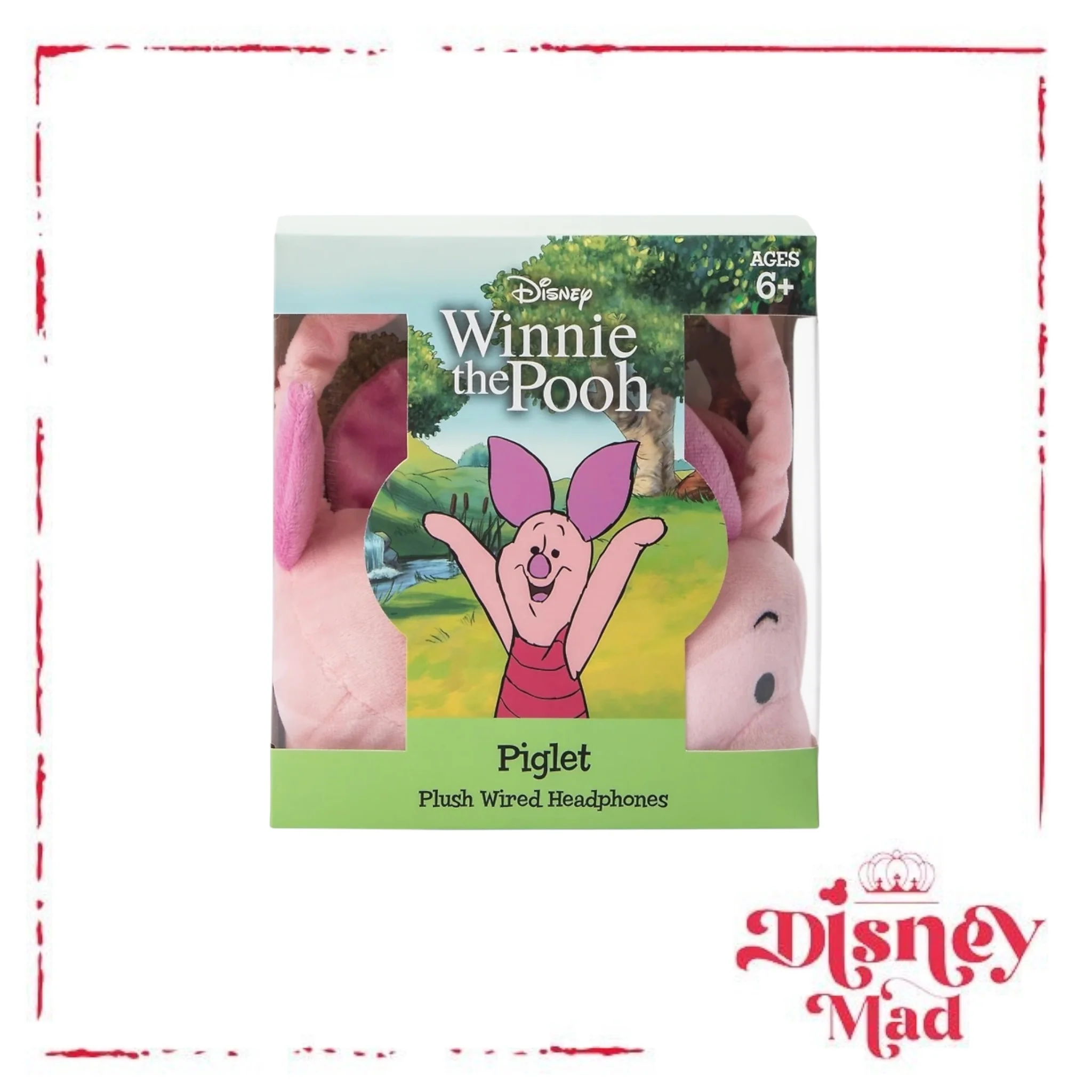 Disney Winnie The Pooh Piglet Plush Wired Headphones - Image 2