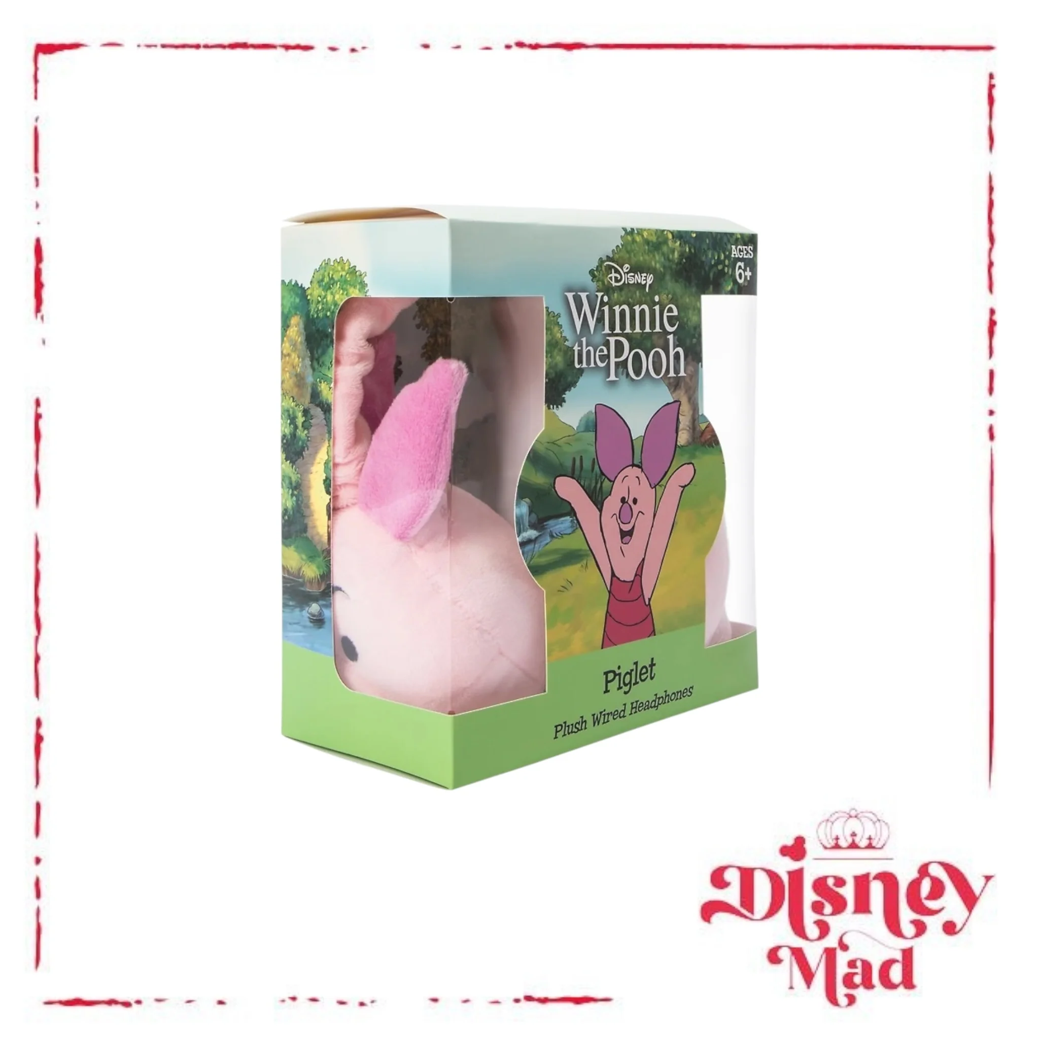 Disney Winnie The Pooh Piglet Plush Wired Headphones - Image 4