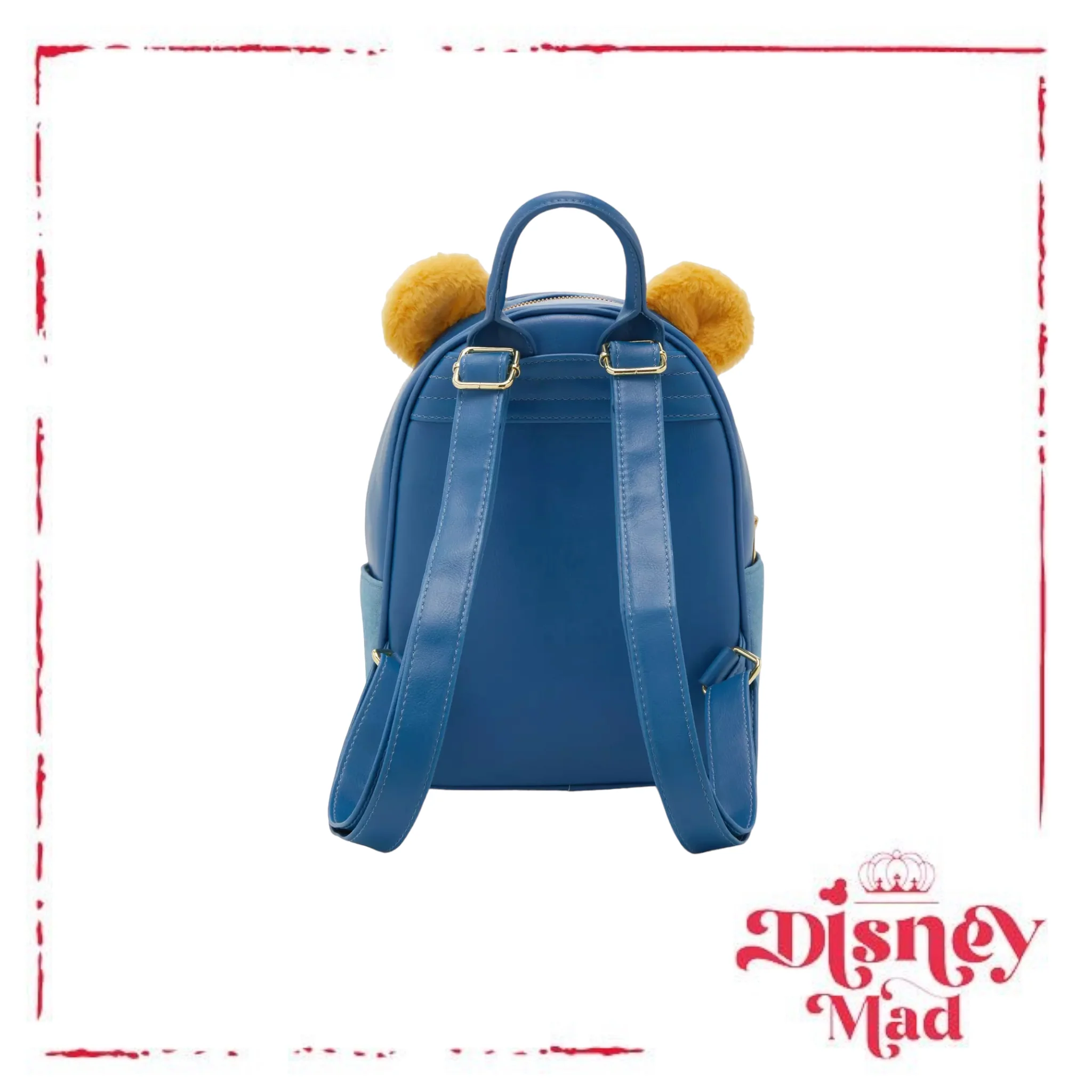 Disney Winnie The Pooh Plush Face Overalls Mini Backpack - Image 3