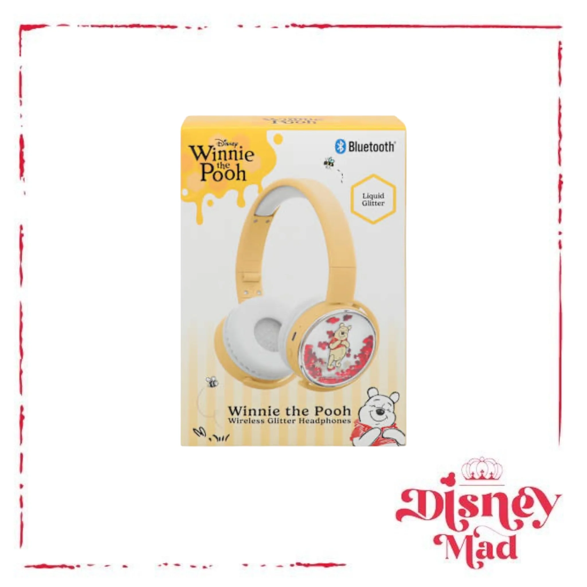 Disney Wireless Glitter Headphones - Winnie the Pooh