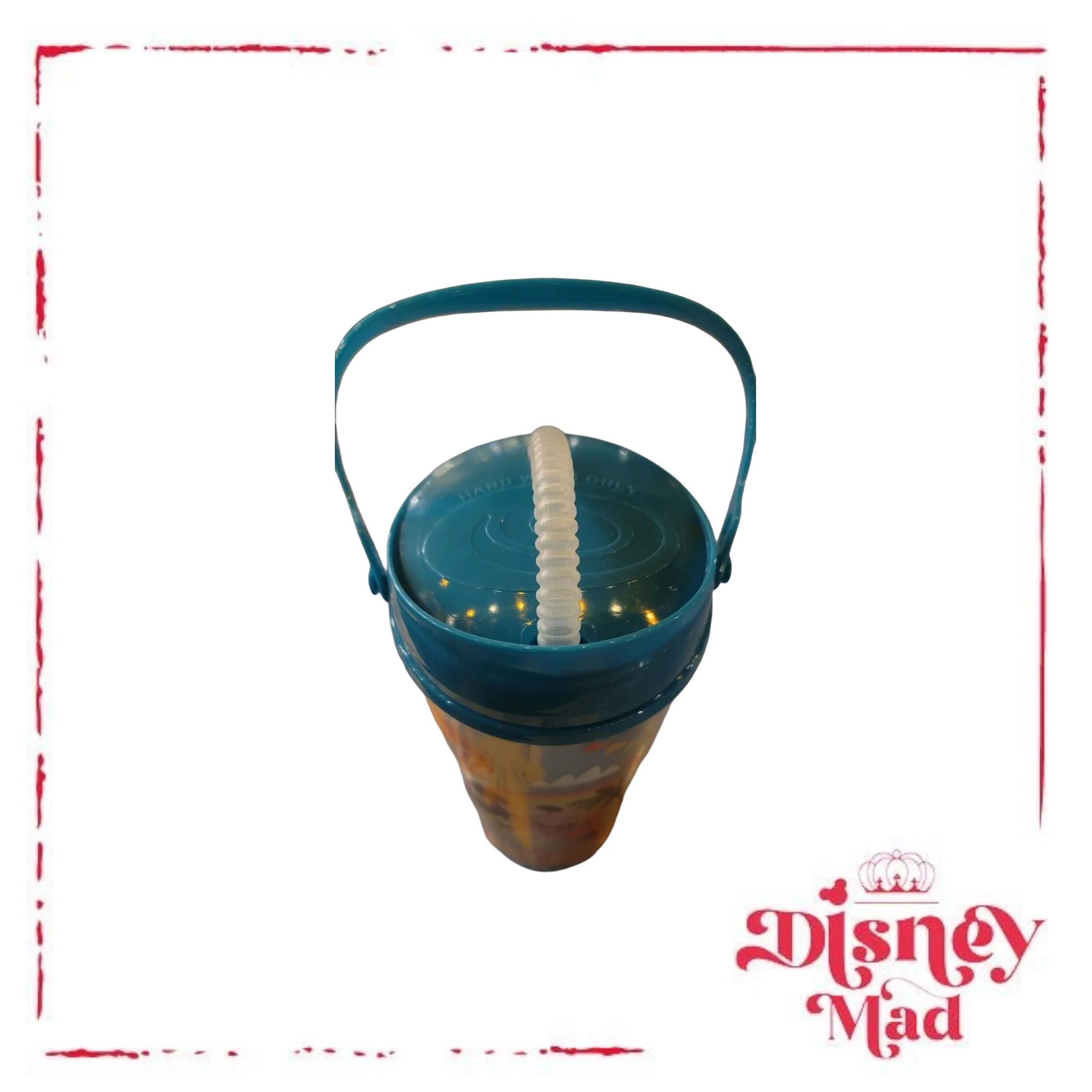 Disneyland Play In The Park Thermo Plastic Tumbler Mickey Artwork W/ Straw - Image 3