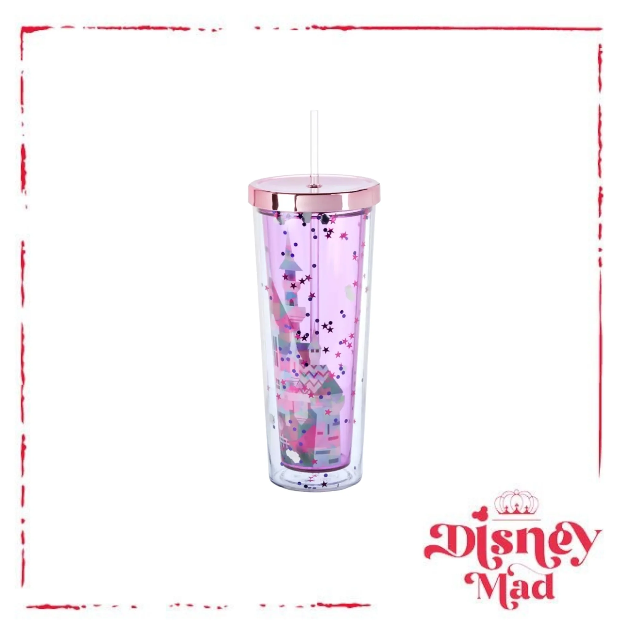 Fantasyland Castle Tumbler with Straw- Disney Parks - Image 3