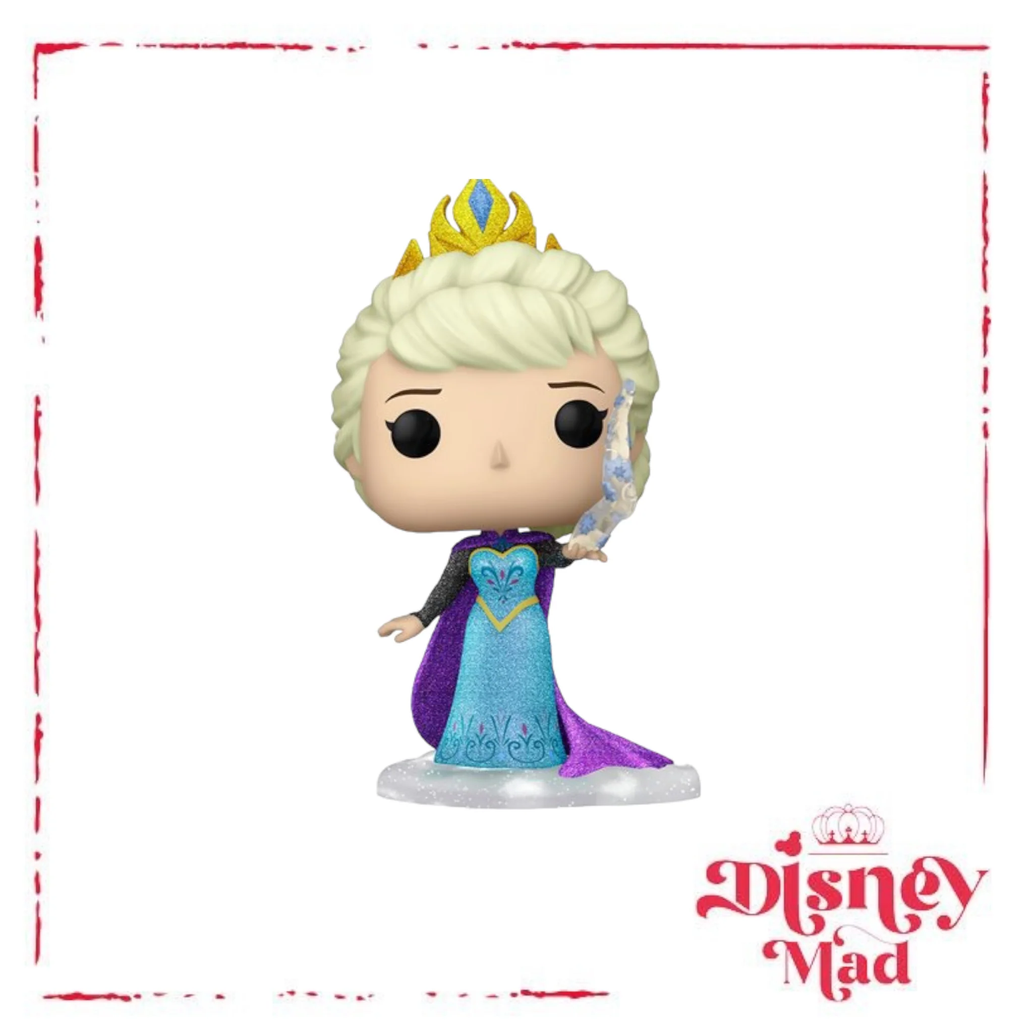 Frozen Elsa Diamond Glitter Funko Pop! Vinyl Figure #1024 - Entertainment Earth Exclusive - Image 2