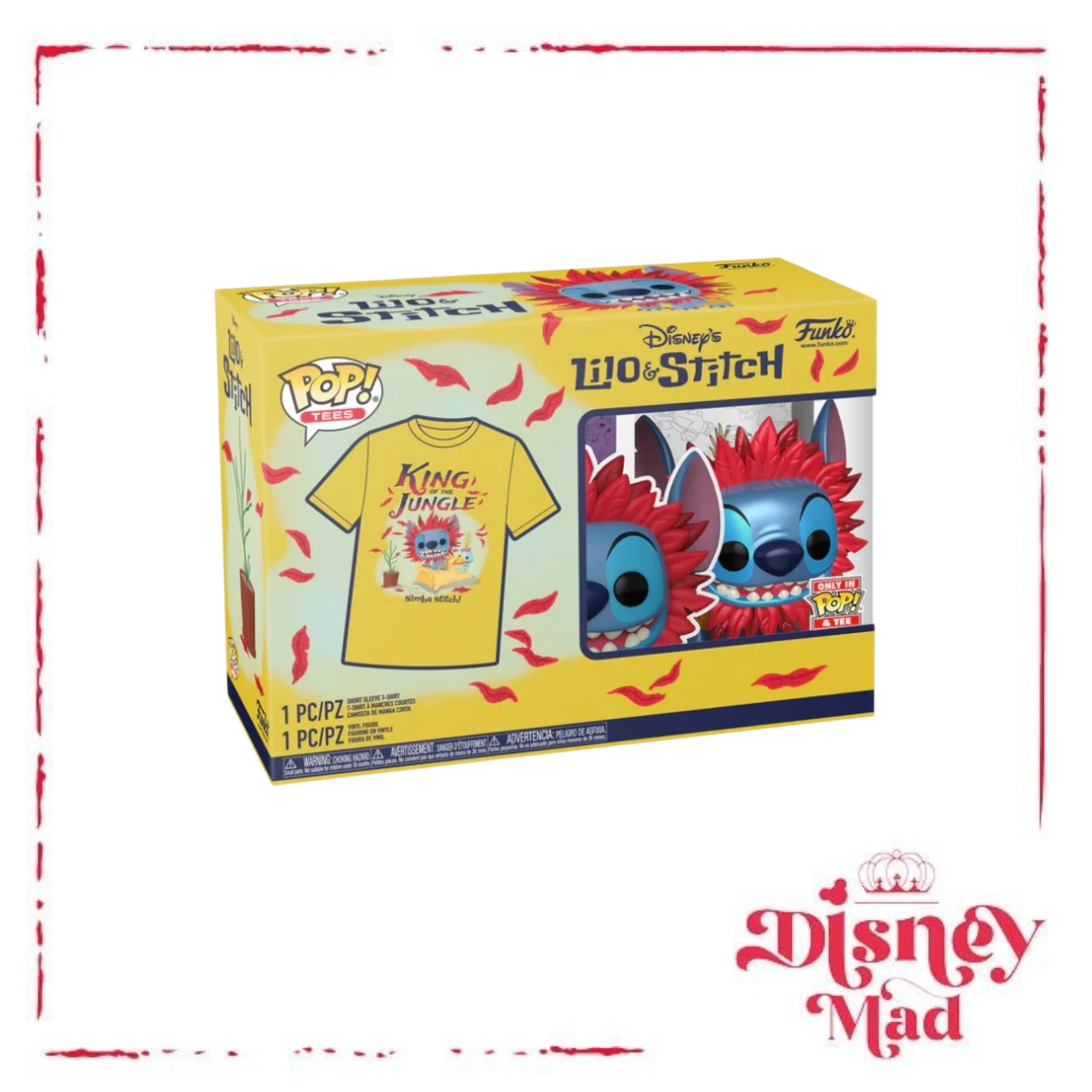 Funko Disney Stitch Simba Pop And Tee - Image 2