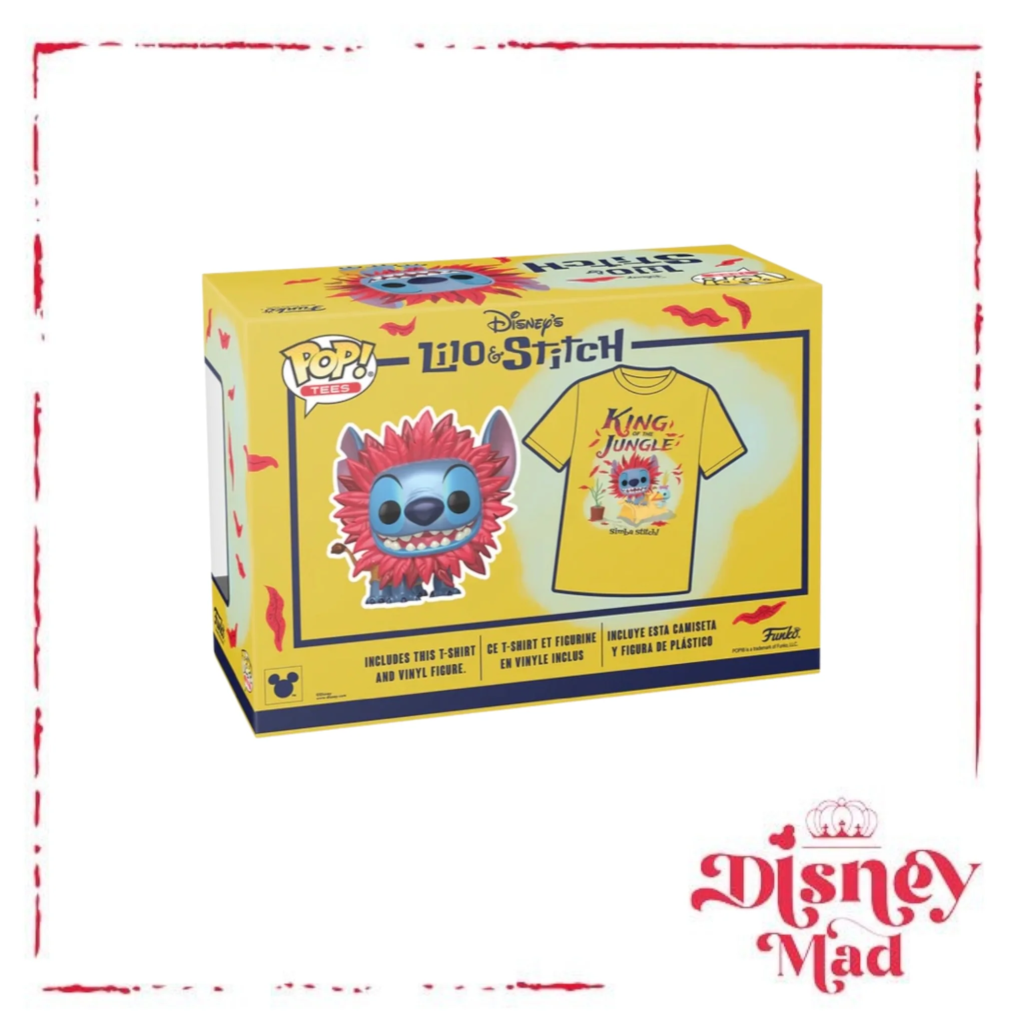Funko Disney Stitch Simba Pop And Tee - Image 3