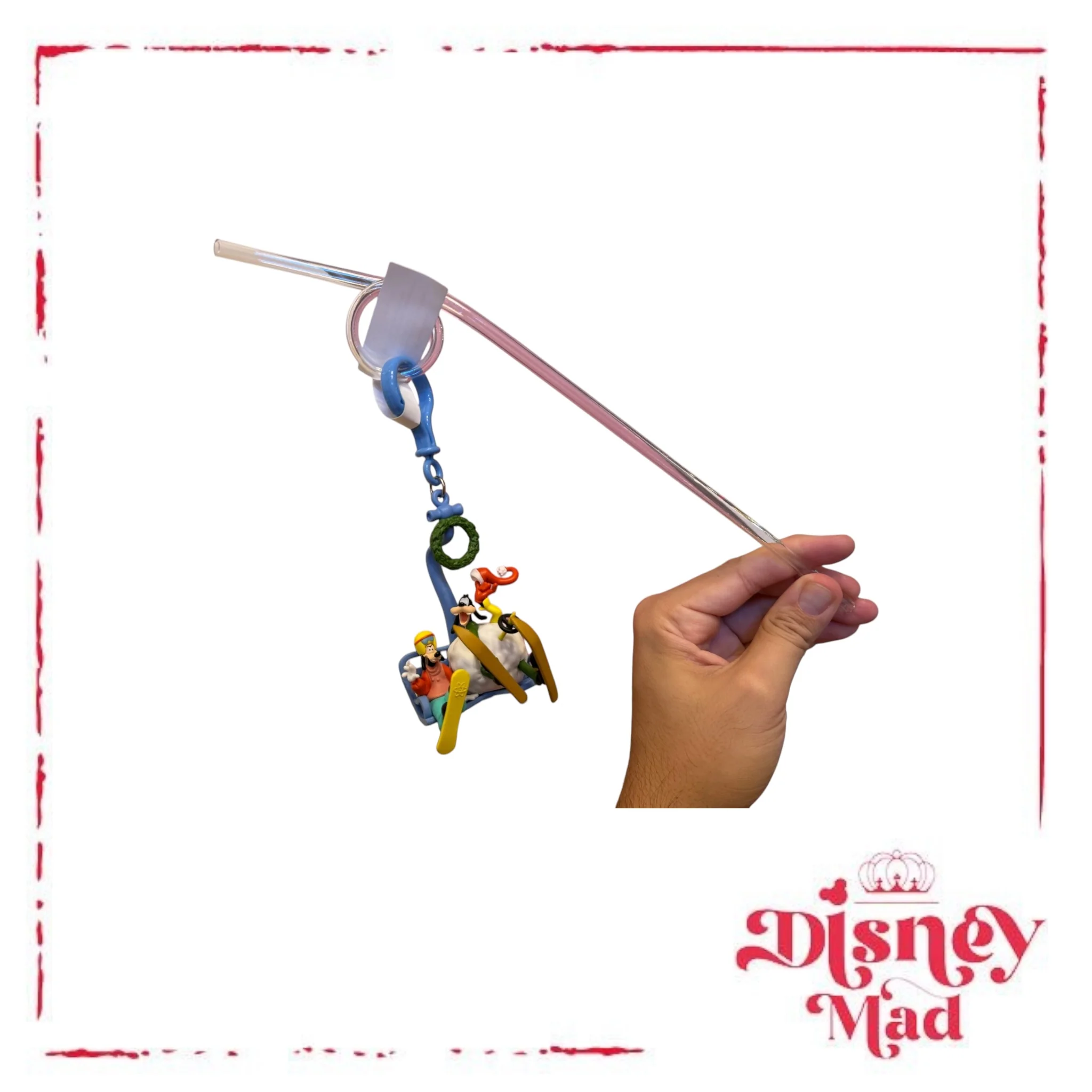 Goofy & Max Ski Straw Clip - Disney Parks - Image 3
