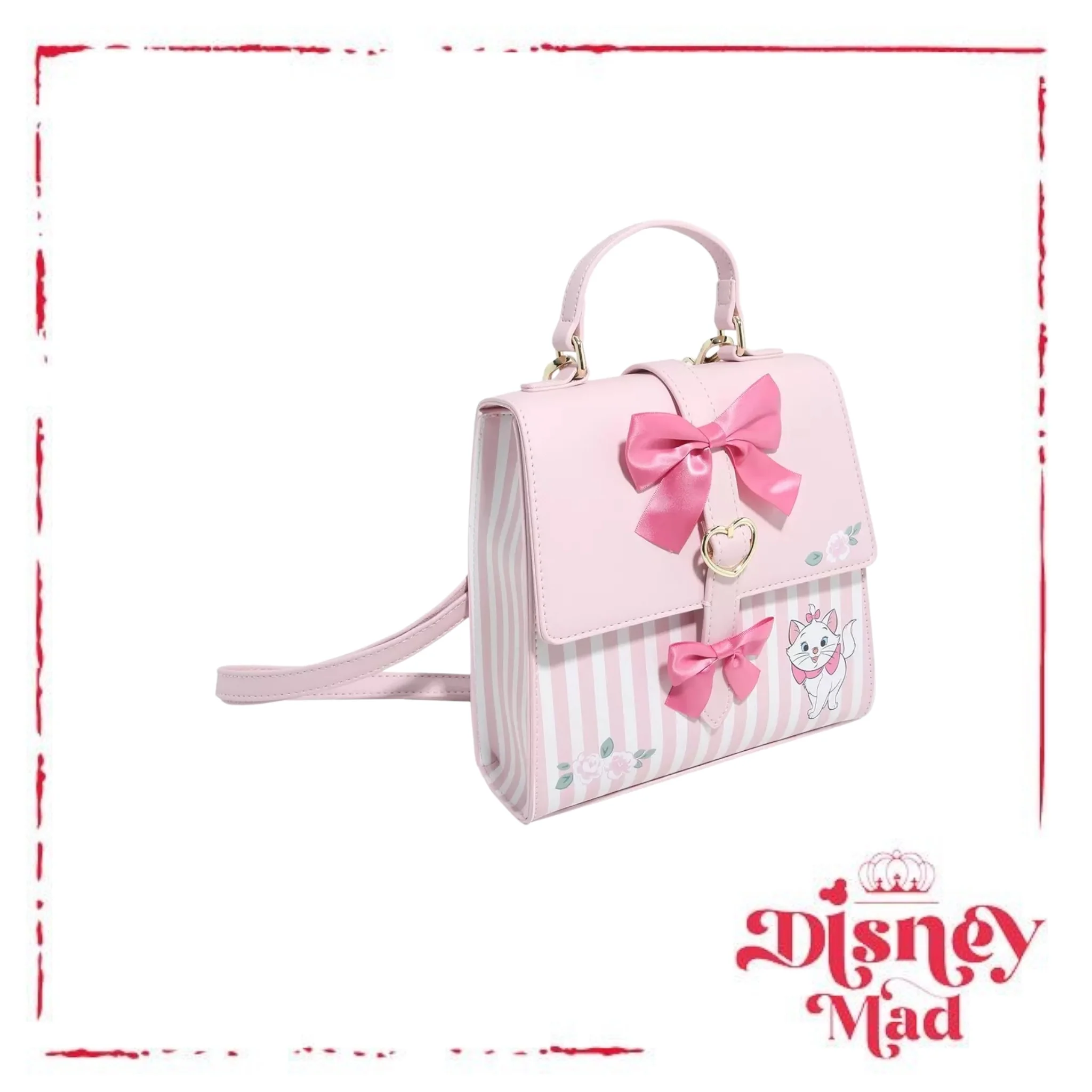 Her Universe Disney The Aristocats Marie Bows Stripe Crossbody Bag - Image 3