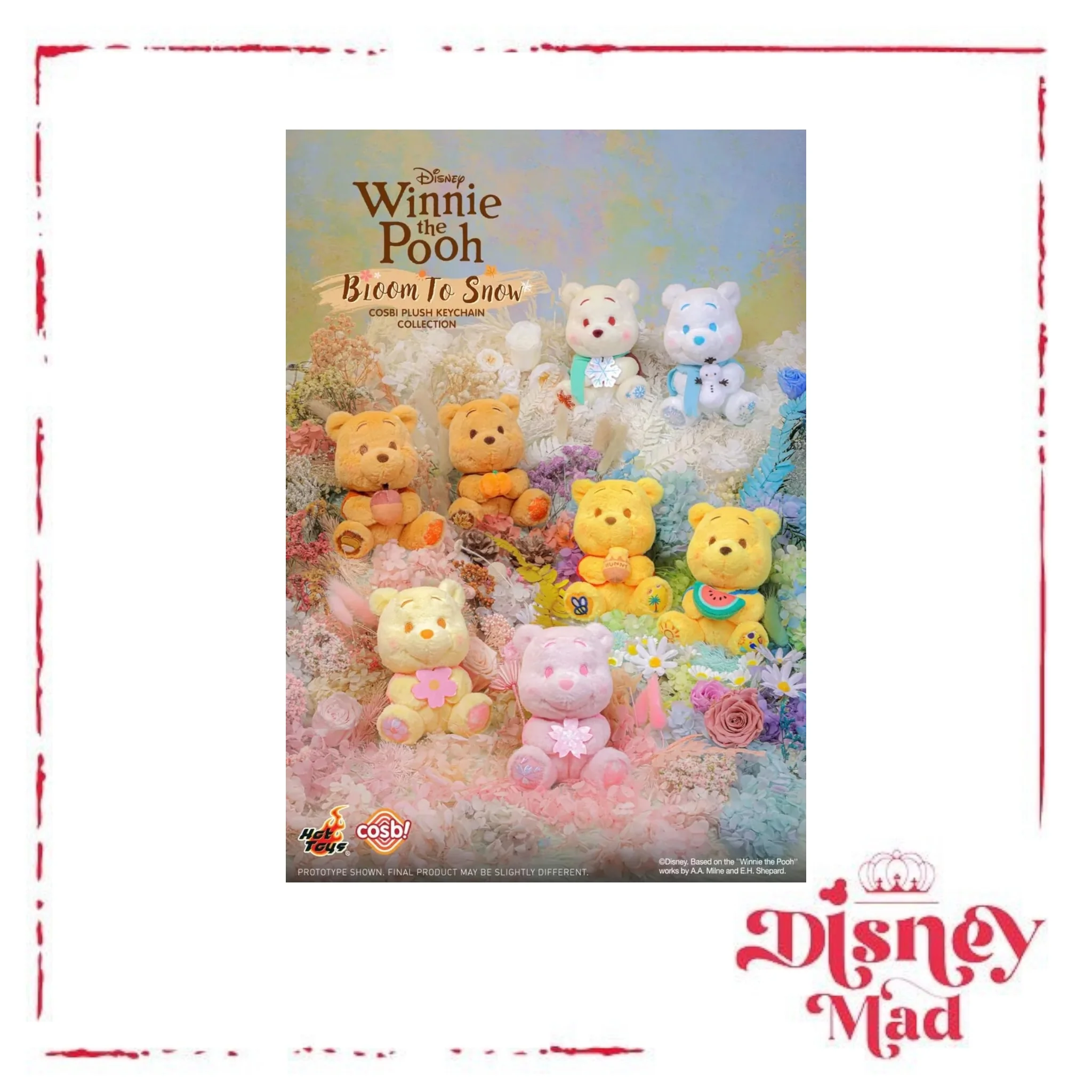 Hot Toys Disney Bloom To Snow Winnie the Pooh Cosbi Keychain - Disney Parks - Image 12