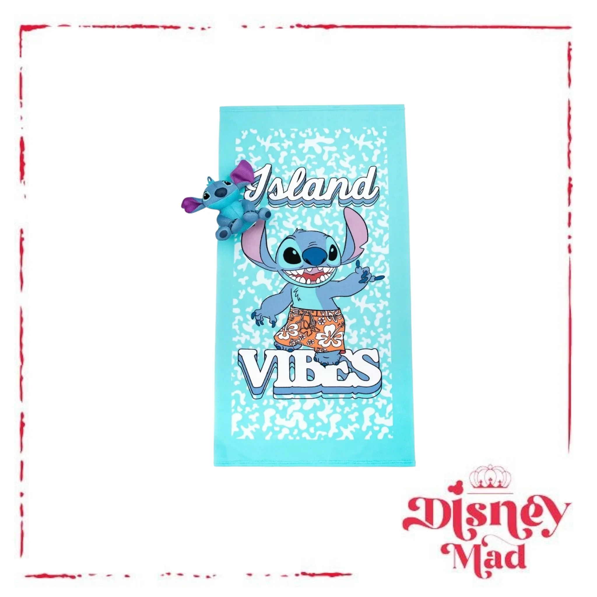 Lilo and Stitch Tropical Island Vibes Bath Towel Bath Sponge Buddy Set - Image 2