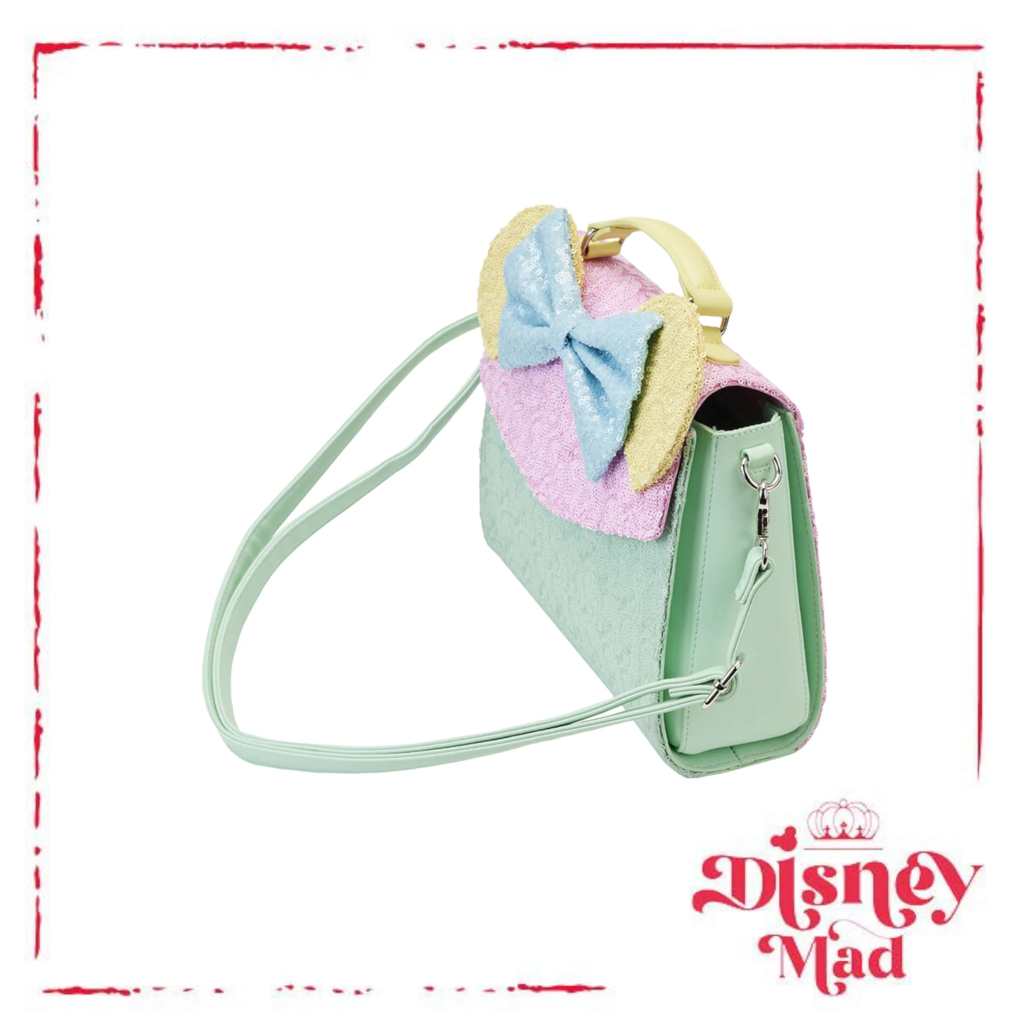 Limited Edition Exclusive - Minnie Mouse Pastel Sequin Crossbody Bag - Image 3