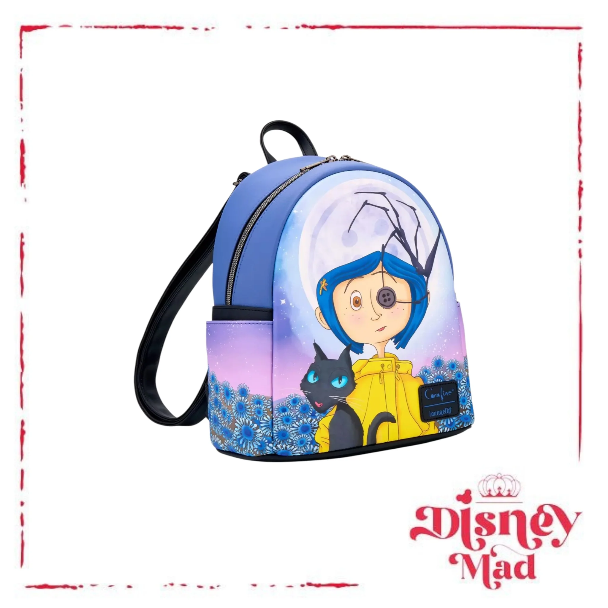 Loungefly Coraline Button Eye Flower Mini Backpack - Image 2