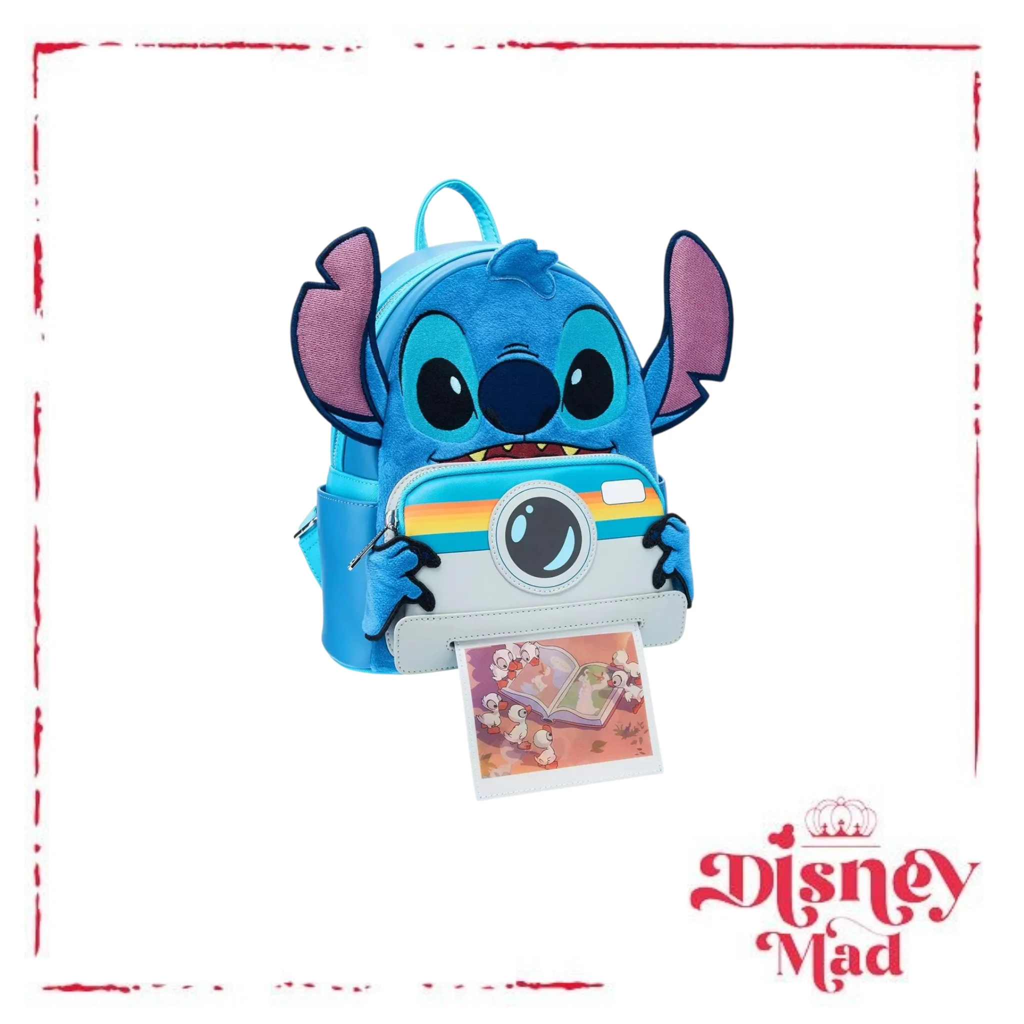 Loungefly Disney Lilo & Stitch Figural Stitch with Camera Mini Backpack - Image 3