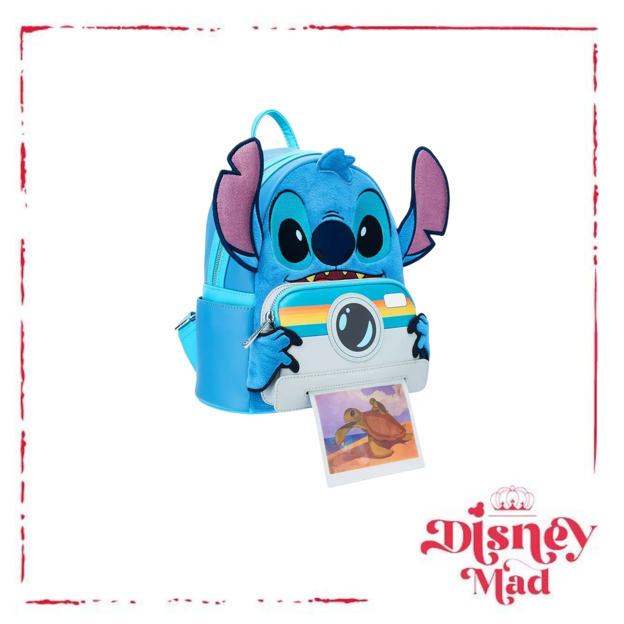 Loungefly Disney Lilo & Stitch Figural Stitch with Camera Mini Backpack - Image 4