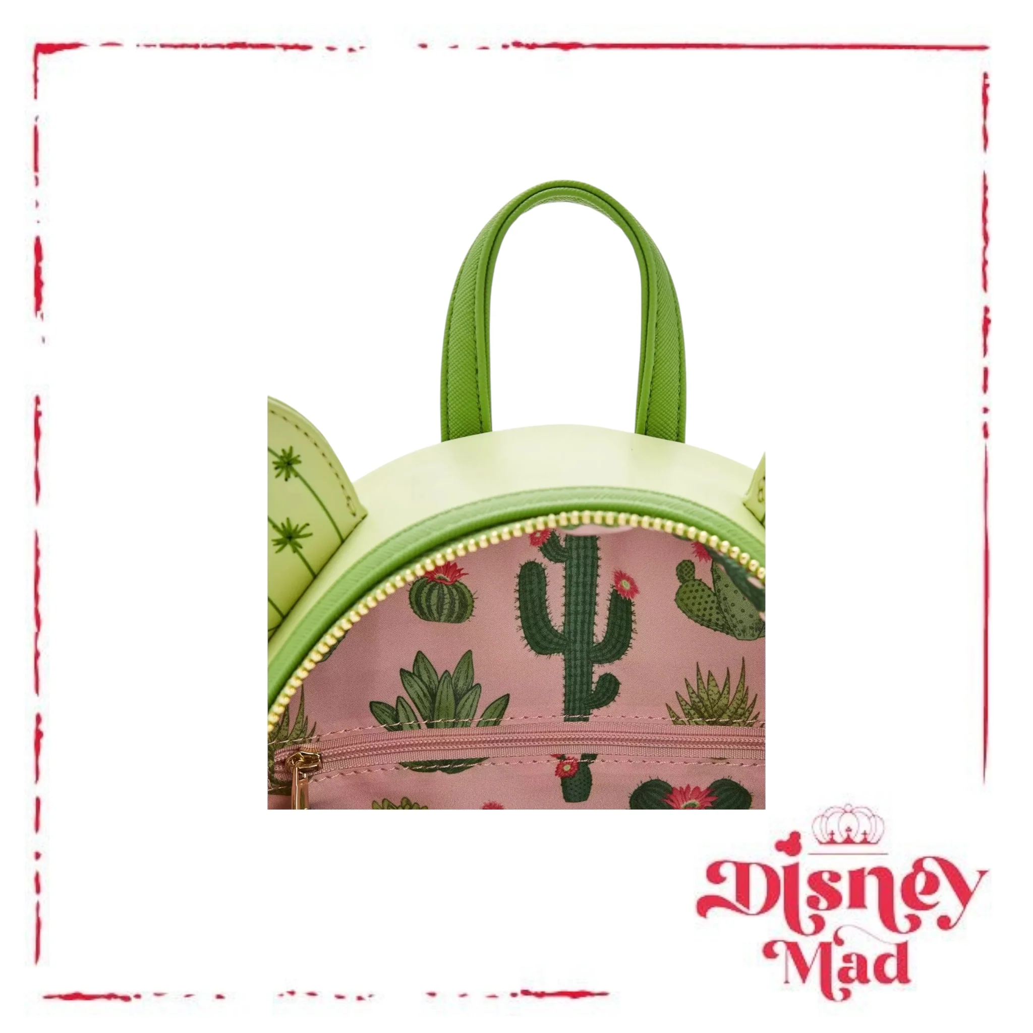 Loungefly Disney Minnie Mouse Cacti Ears Mini Backpack - Image 4
