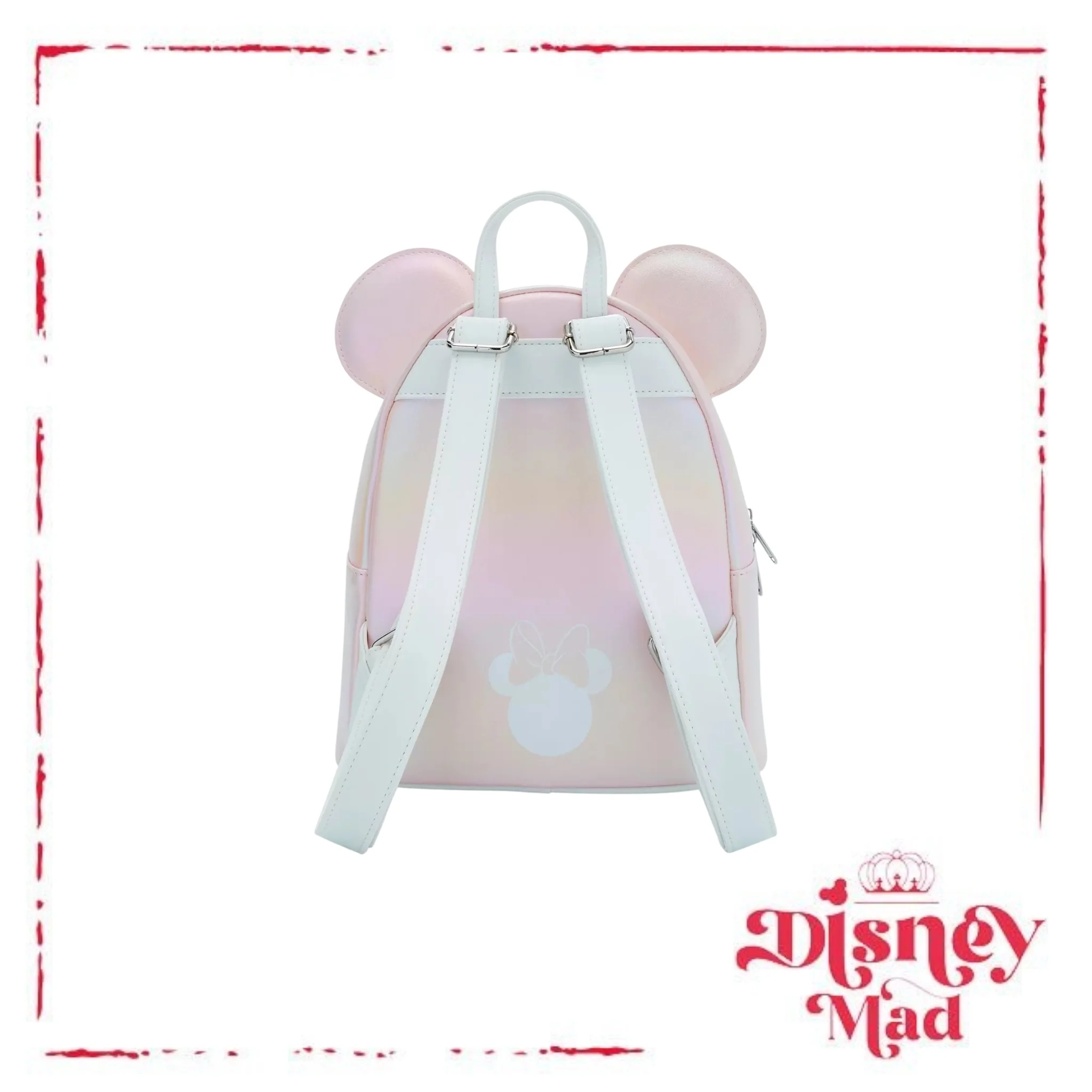 Loungefly Disney Minnie Mouse Pink Pearl Mini Backpack - Image 3