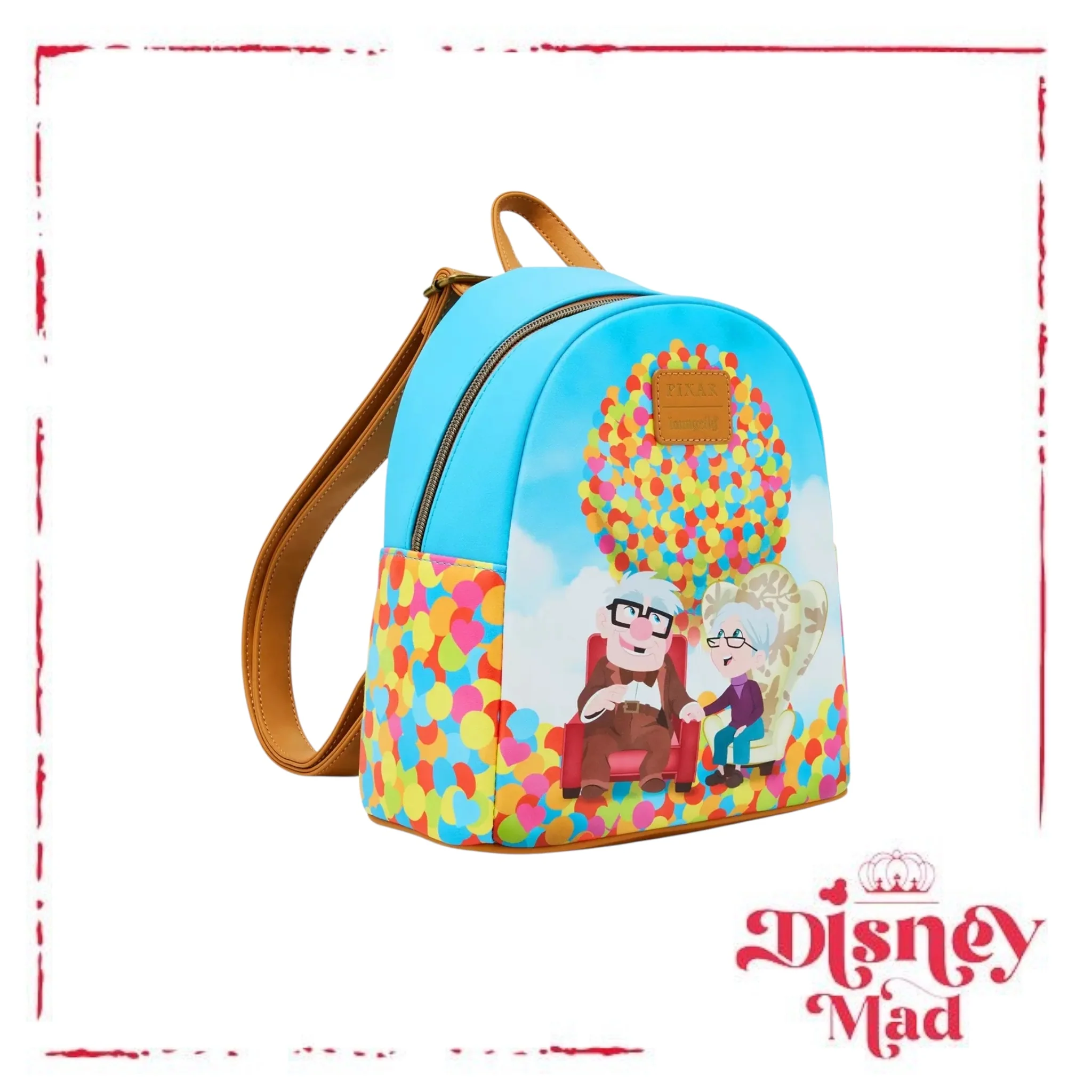 Loungefly Disney Pixar Up Carl & Ellie Balloons Mini Backpack - Image 2