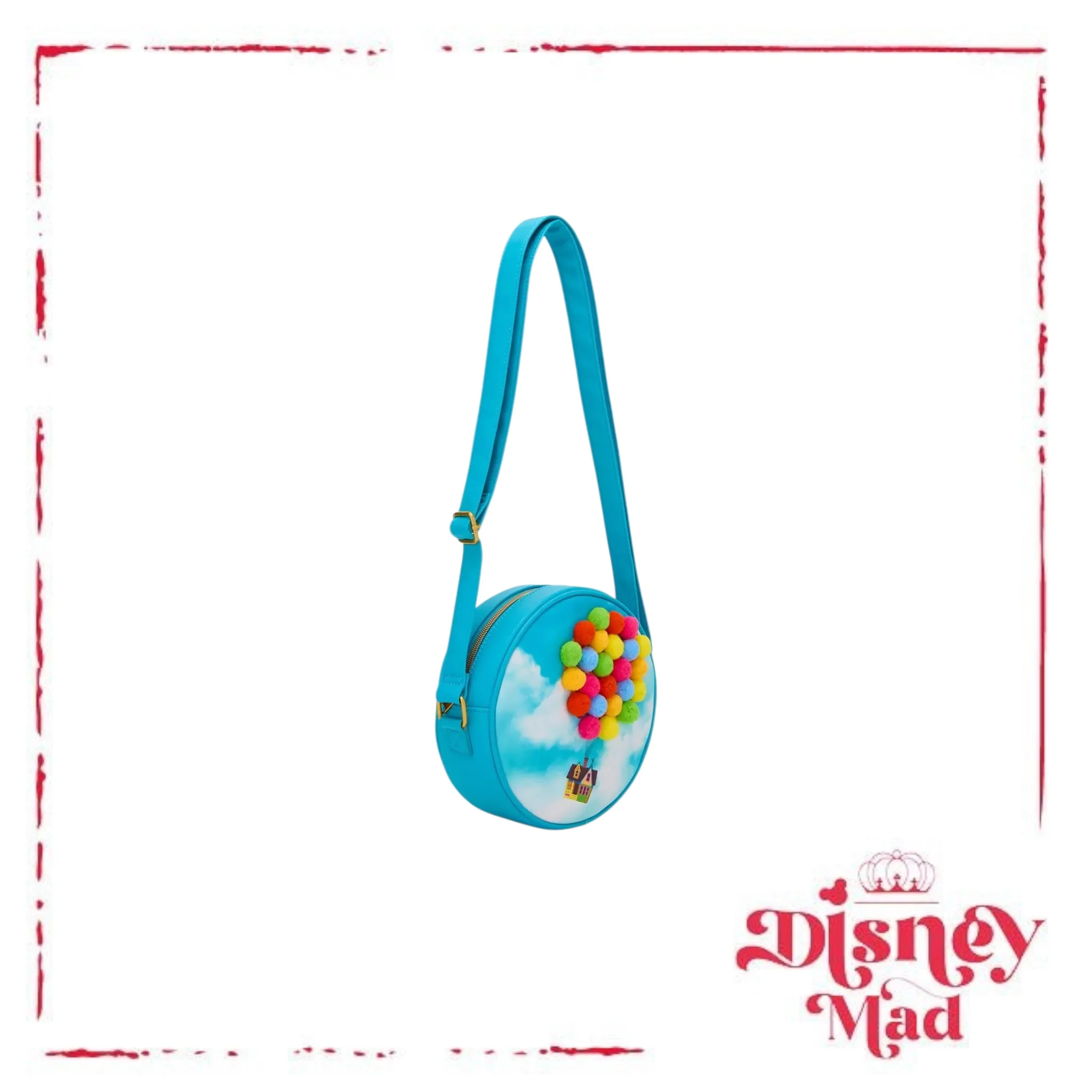 Loungefly Disney Pixar Up Pom Balloons Crossbody Bag - Image 2