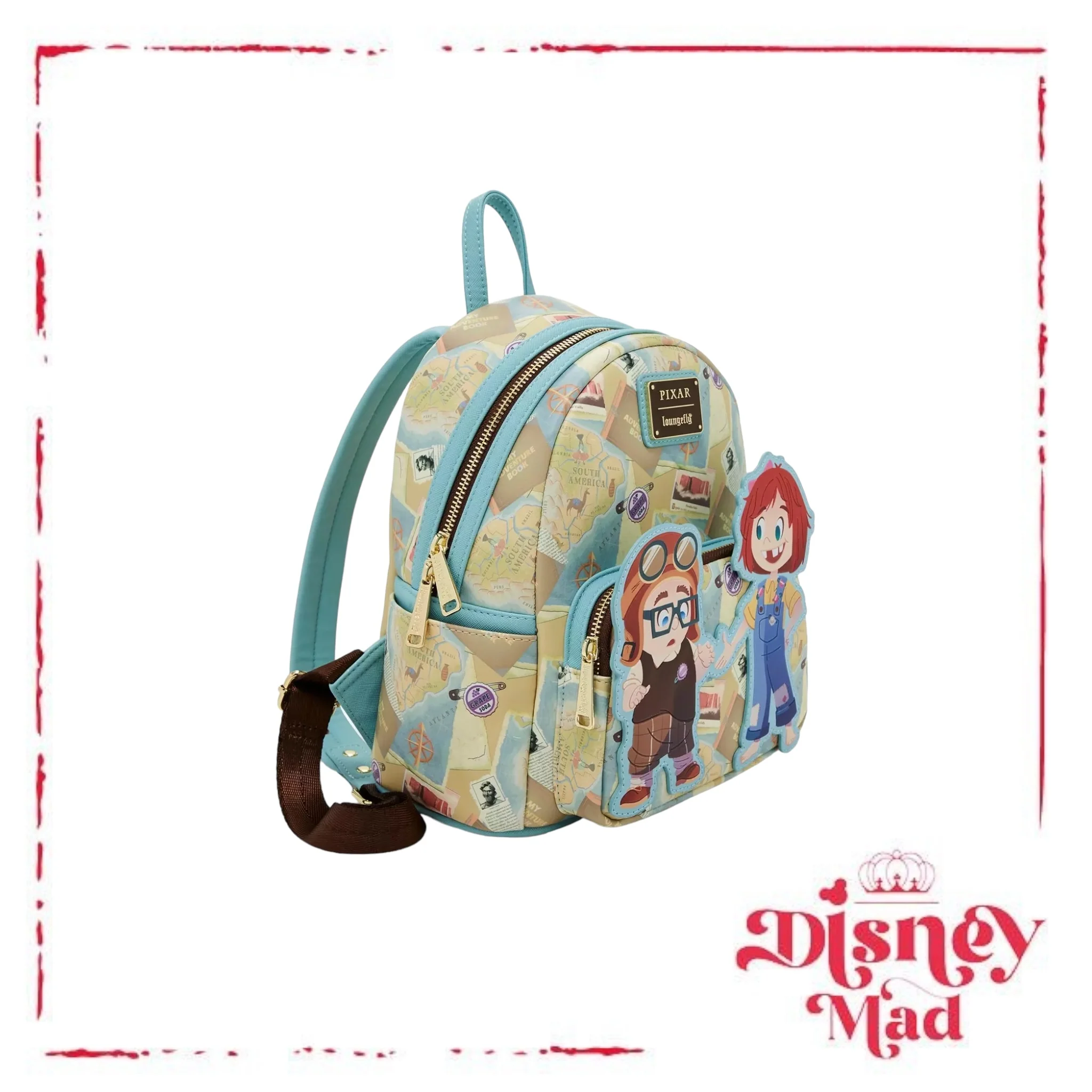 Loungefly Disney Pixar Up Young Carl & Ellie Adventure Mini Backpack - Image 2