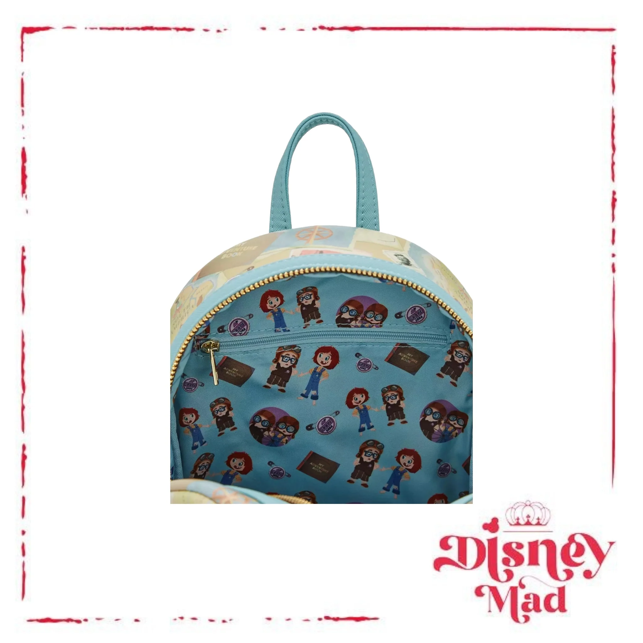 Loungefly Disney Pixar Up Young Carl & Ellie Adventure Mini Backpack - Image 5