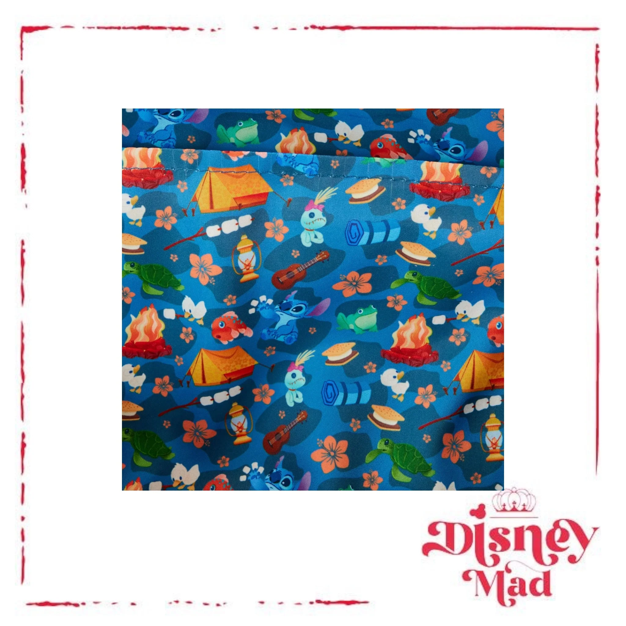 Loungefly Disney Stitch Camping Cuties AOP Nylon Mini Backpack - Image 5