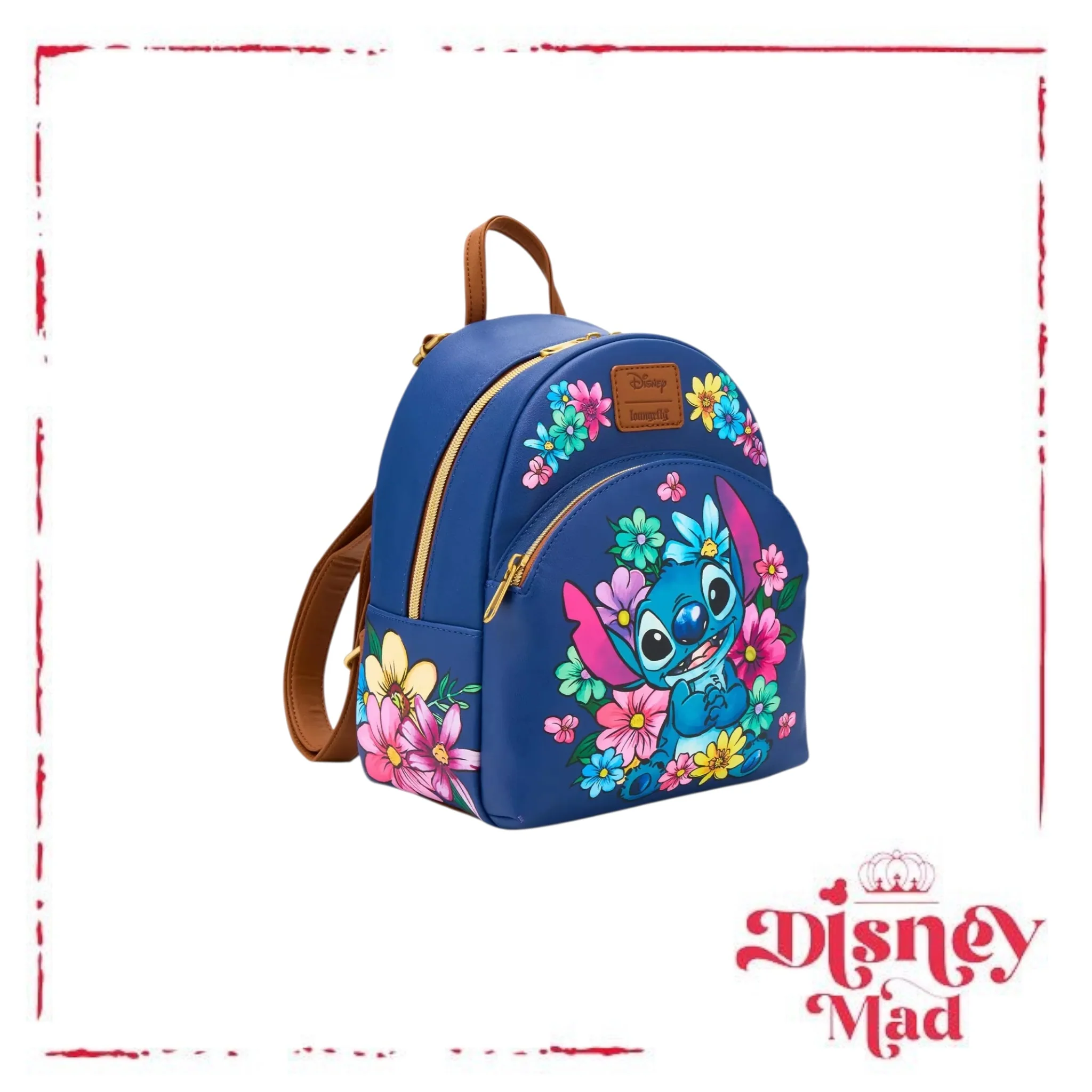 Loungefly Disney Stitch Flowers Mini Backpack - Image 2