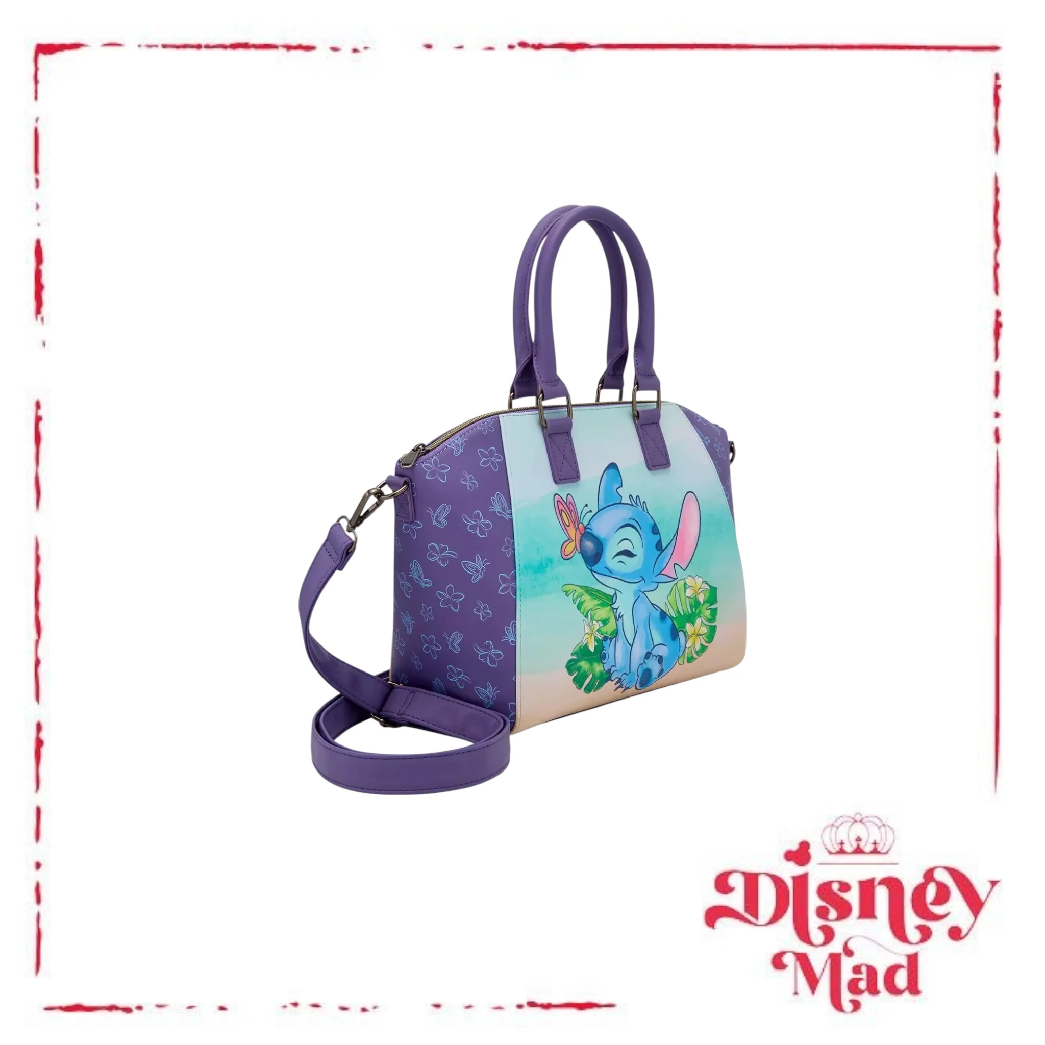 Loungefly Disney Stitch Scrump Butterfly Satchel Bag - Image 2