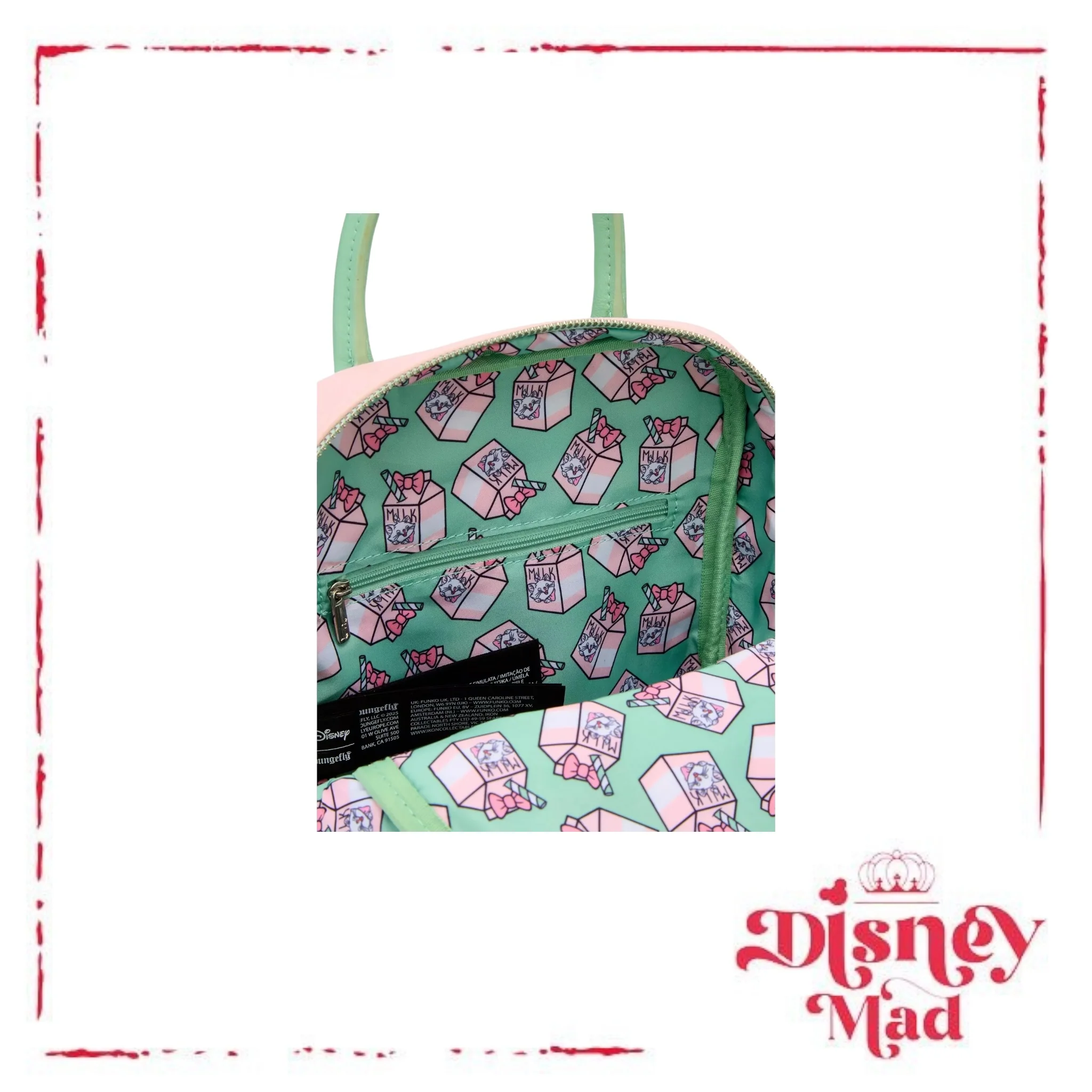 Loungefly Disney The Aristocats Marie Milk Carton Mini Backpack (BoxLunch 10th Anniversary Edition) - Image 4