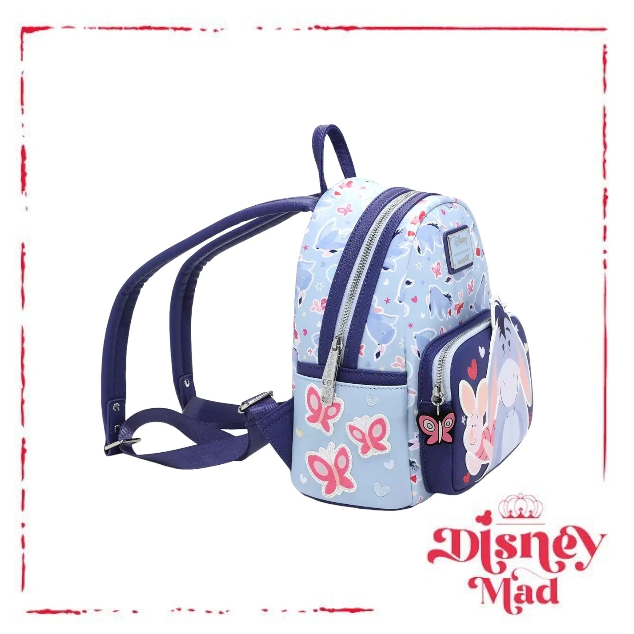 Loungefly Disney Winnie the Pooh Eeyore and Piglet Butterfly Mini Backpack - Image 2