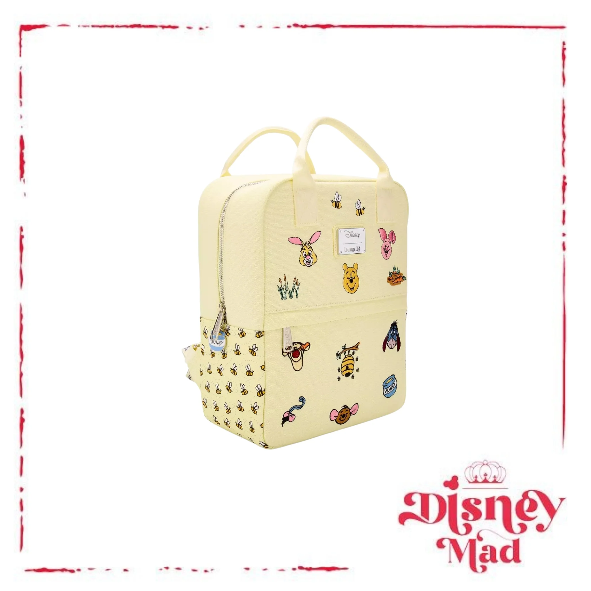 Loungefly Disney Winnie the Pooh Embroidered Characters Canvas Mini Backpack - Image 2