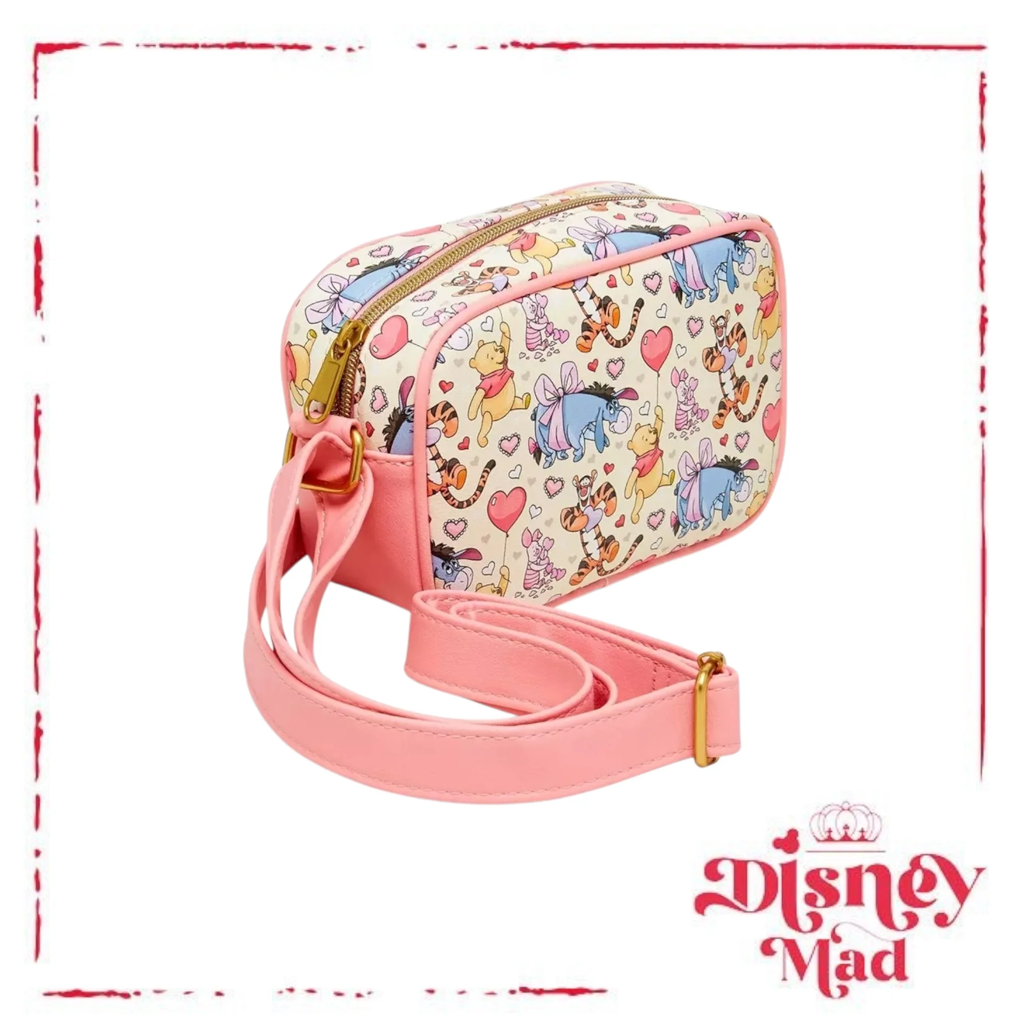 Loungefly Disney Winnie The Pooh Hearts Camera Crossbody Bag - Image 2
