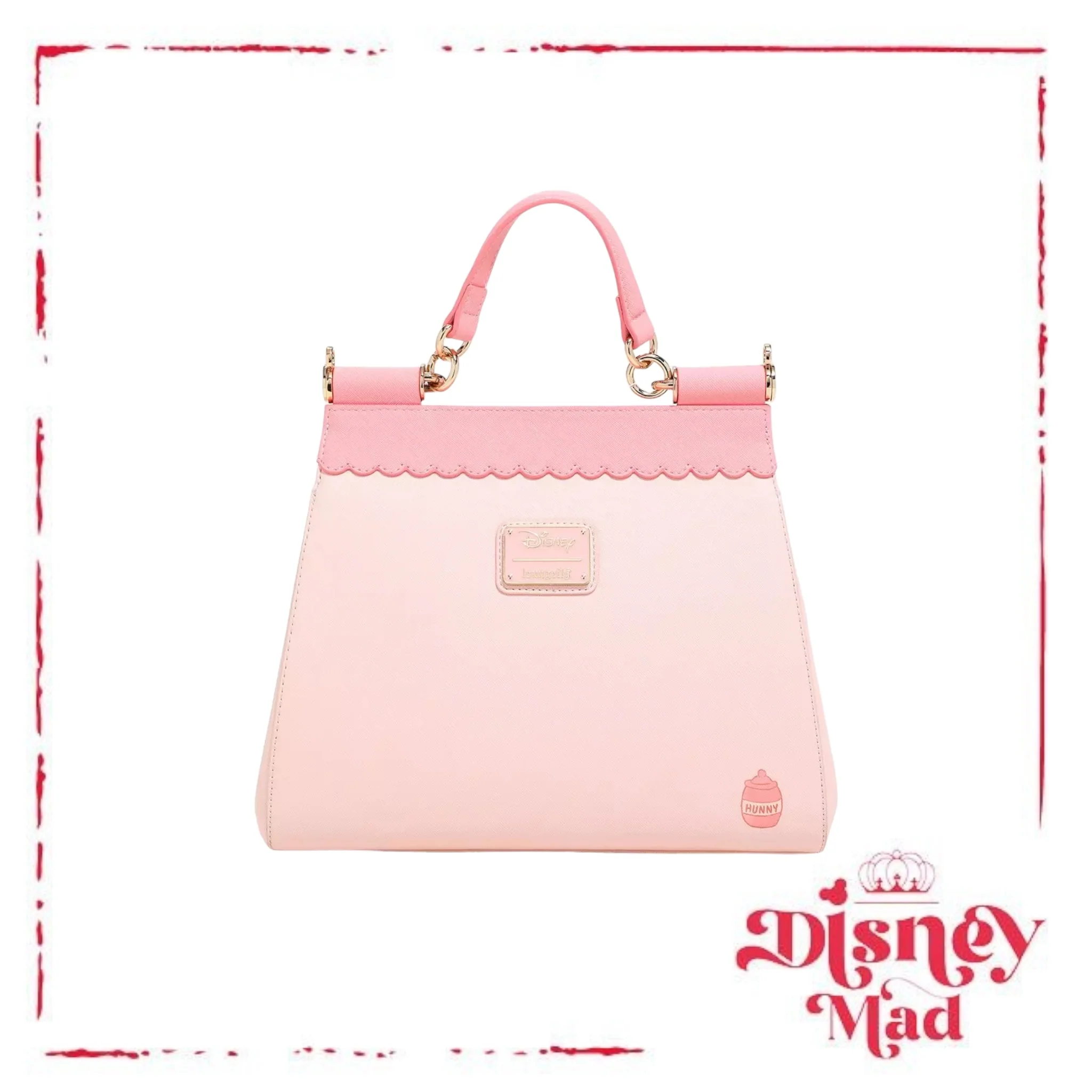 Loungefly Disney Winnie the Pooh Piglet and Pooh Pink Crossbody Bag - Image 3