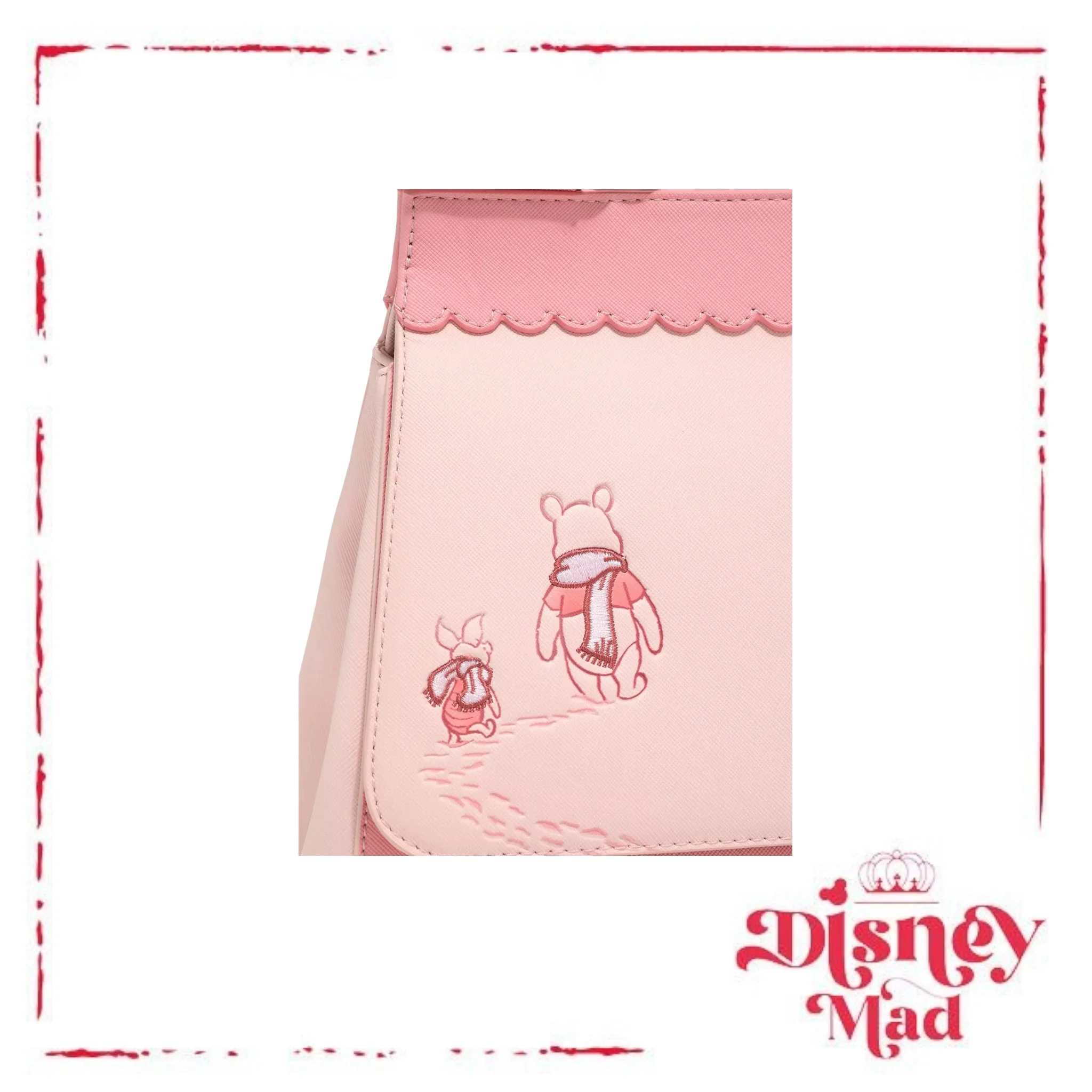 Loungefly Disney Winnie the Pooh Piglet and Pooh Pink Crossbody Bag - Image 4