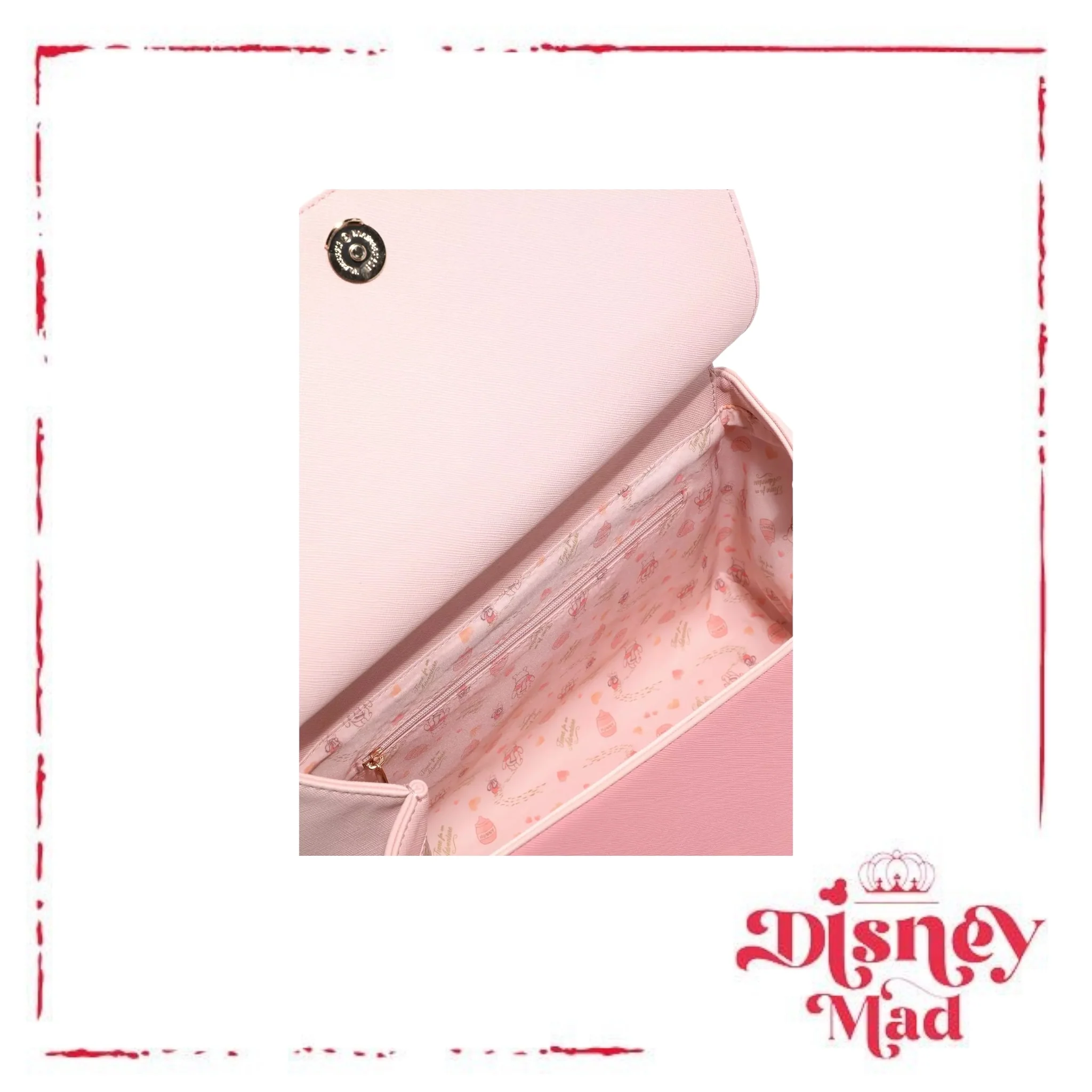 Loungefly Disney Winnie the Pooh Piglet and Pooh Pink Crossbody Bag - Image 5